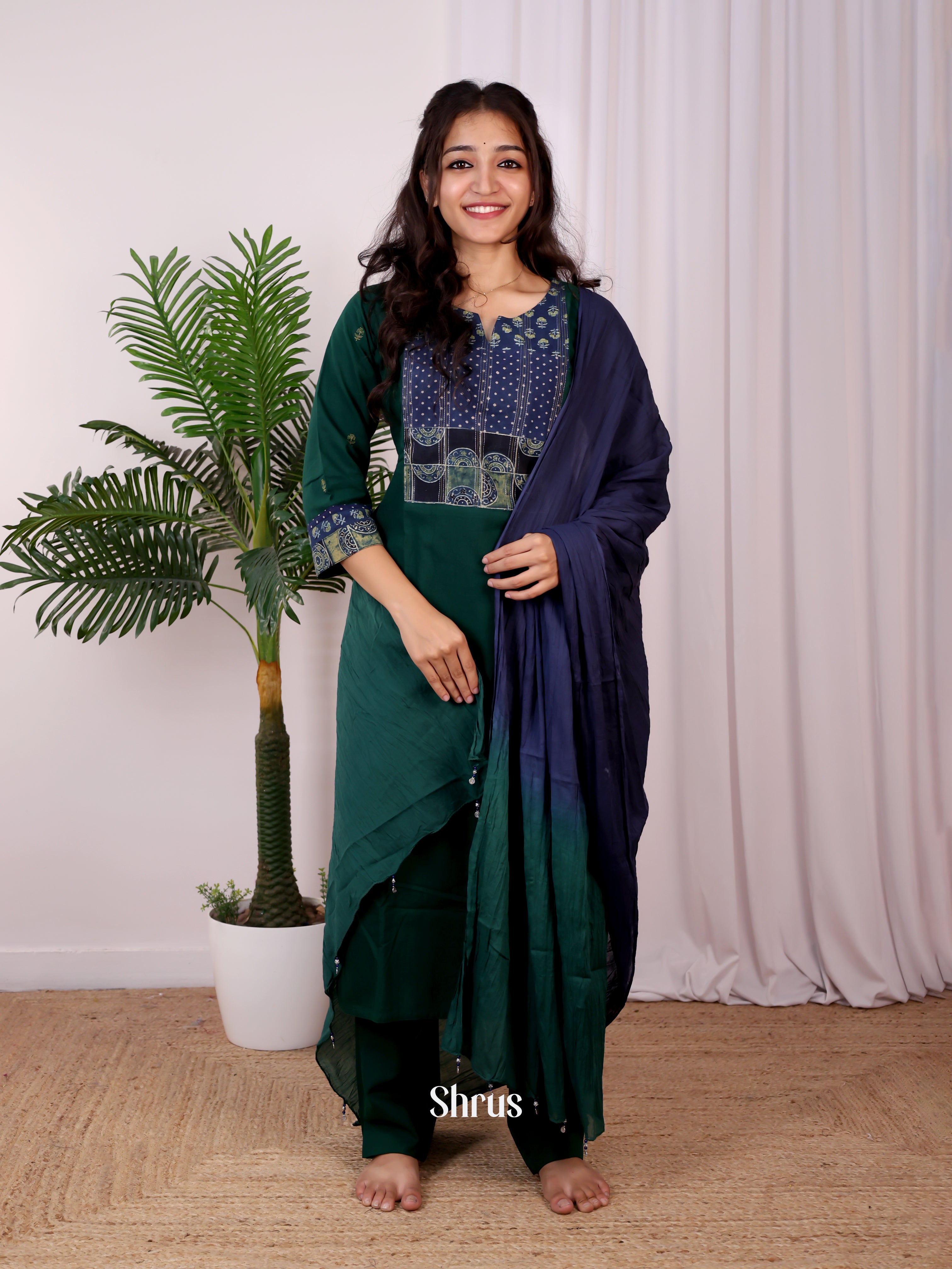 Green & Blue - Readymade Suits - Shop on Shrus.com