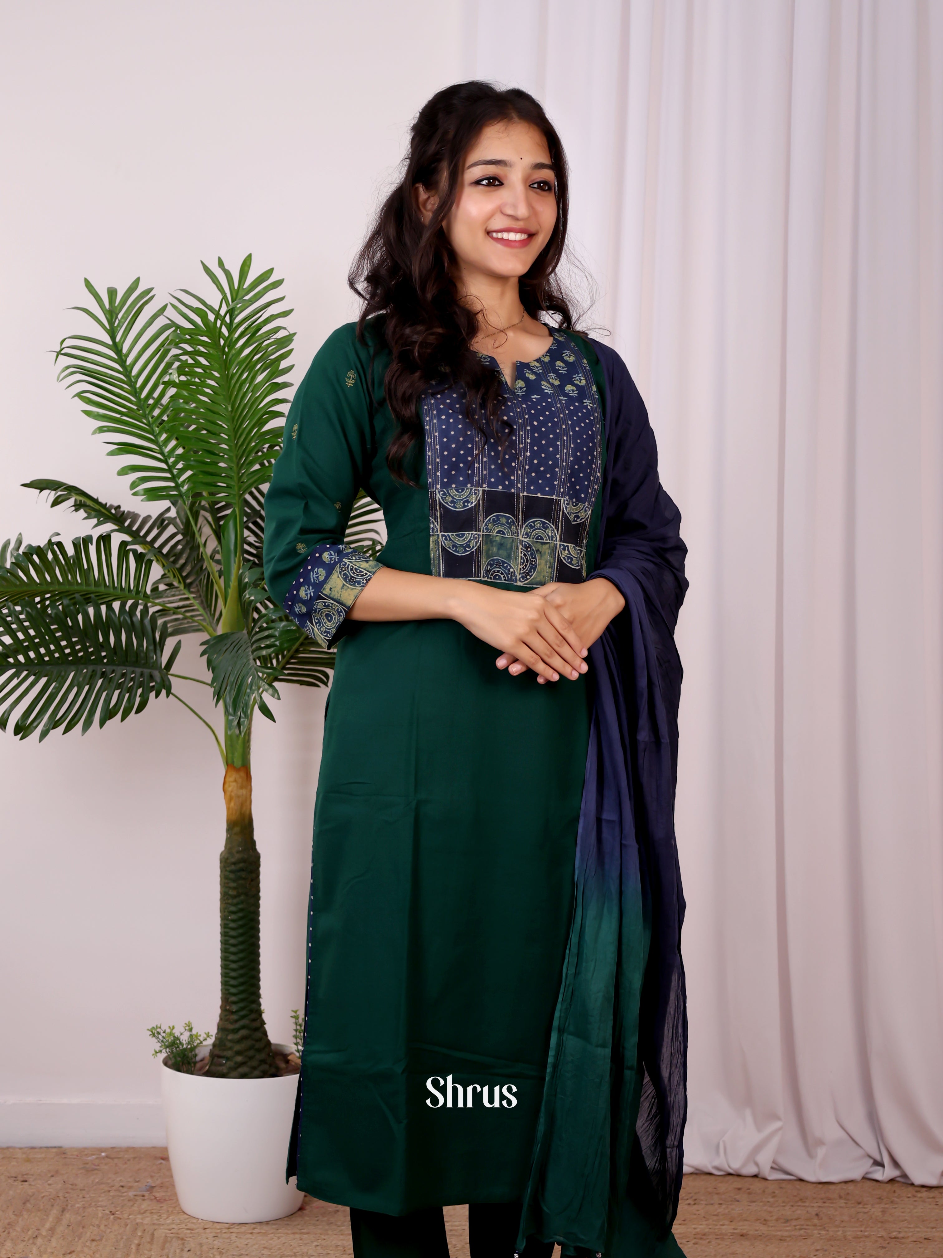 Green & Blue - Readymade Suits - Shop on Shrus.com