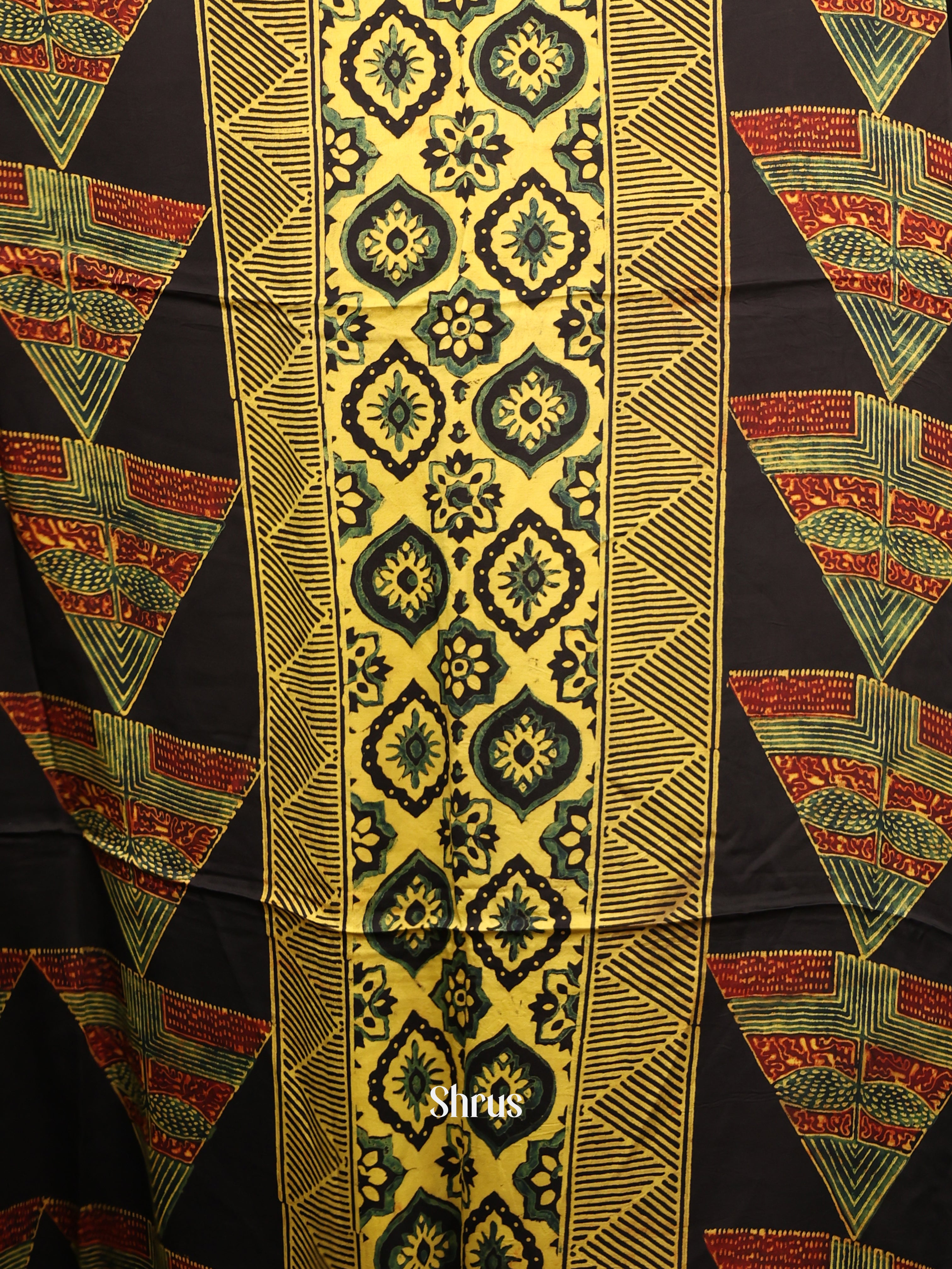 Green & Black - Modal Salwar Unstitch - Shop on Shrus.com