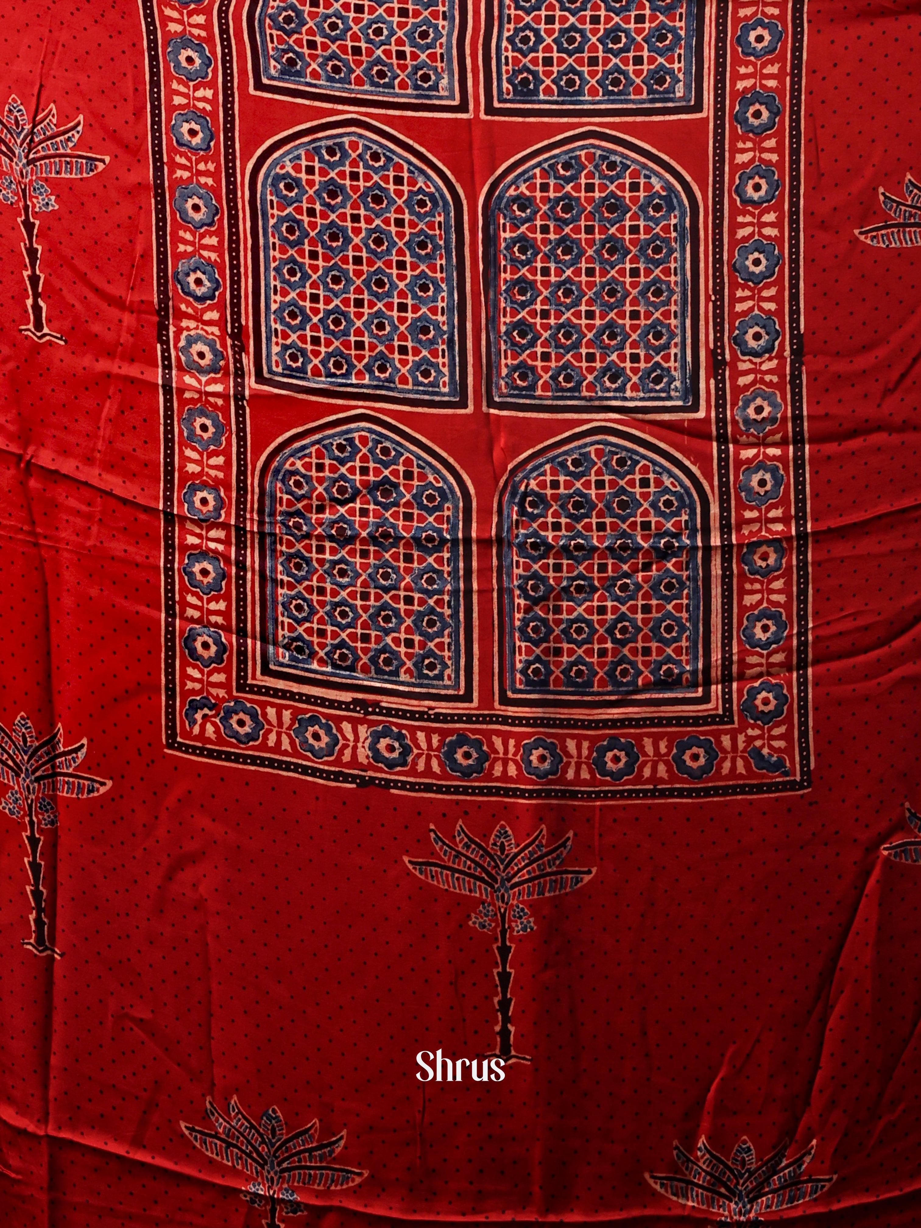 Red- Modal salwar - Shop on Shrus.com