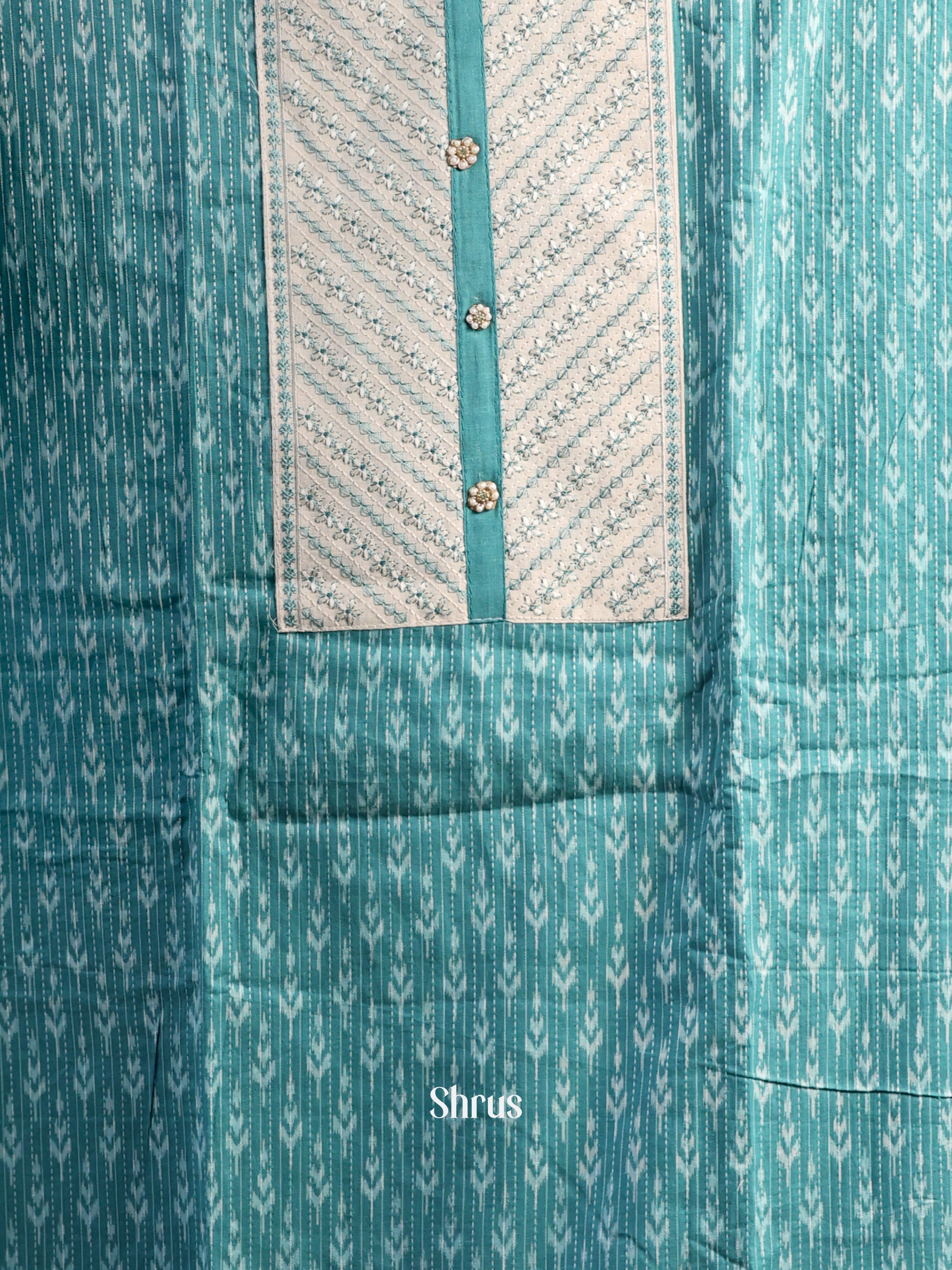 Blue & White - Cotton salwar - Shop on Shrus.com