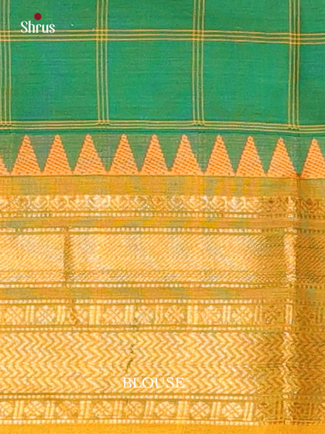 Green & Mustard - Chettinad Cotton Saree - Shop on Shrus.com
