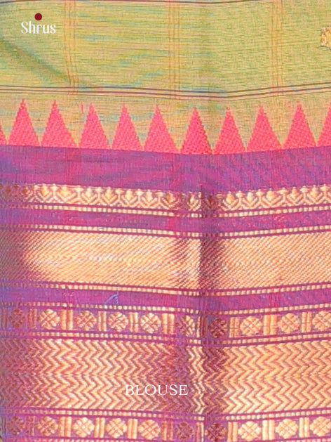 Green & Purple - Chettinad Cotton Saree - Shop on Shrus.com