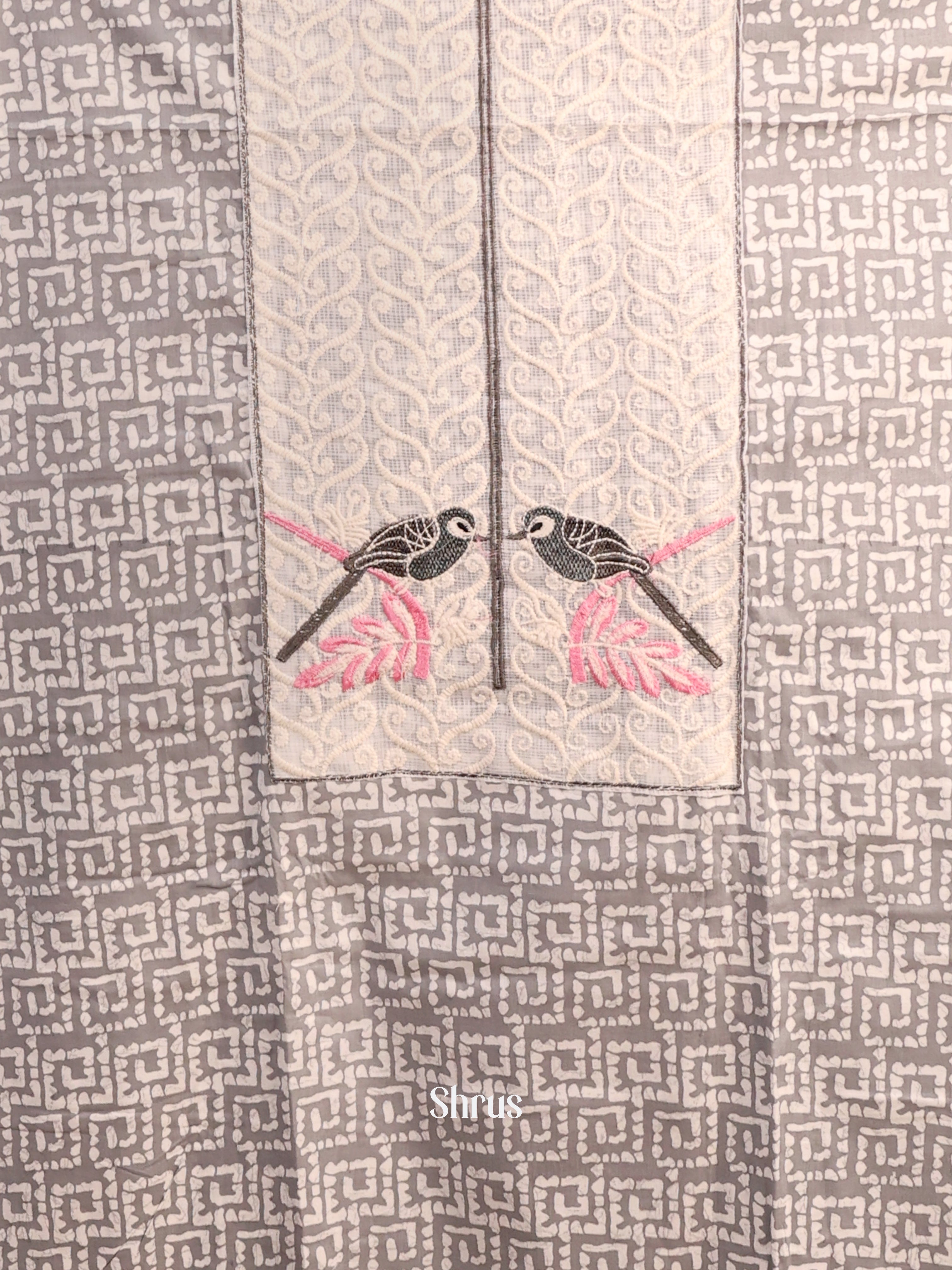 Grey & Cream - Cotton salwar - Shop on Shrus.com