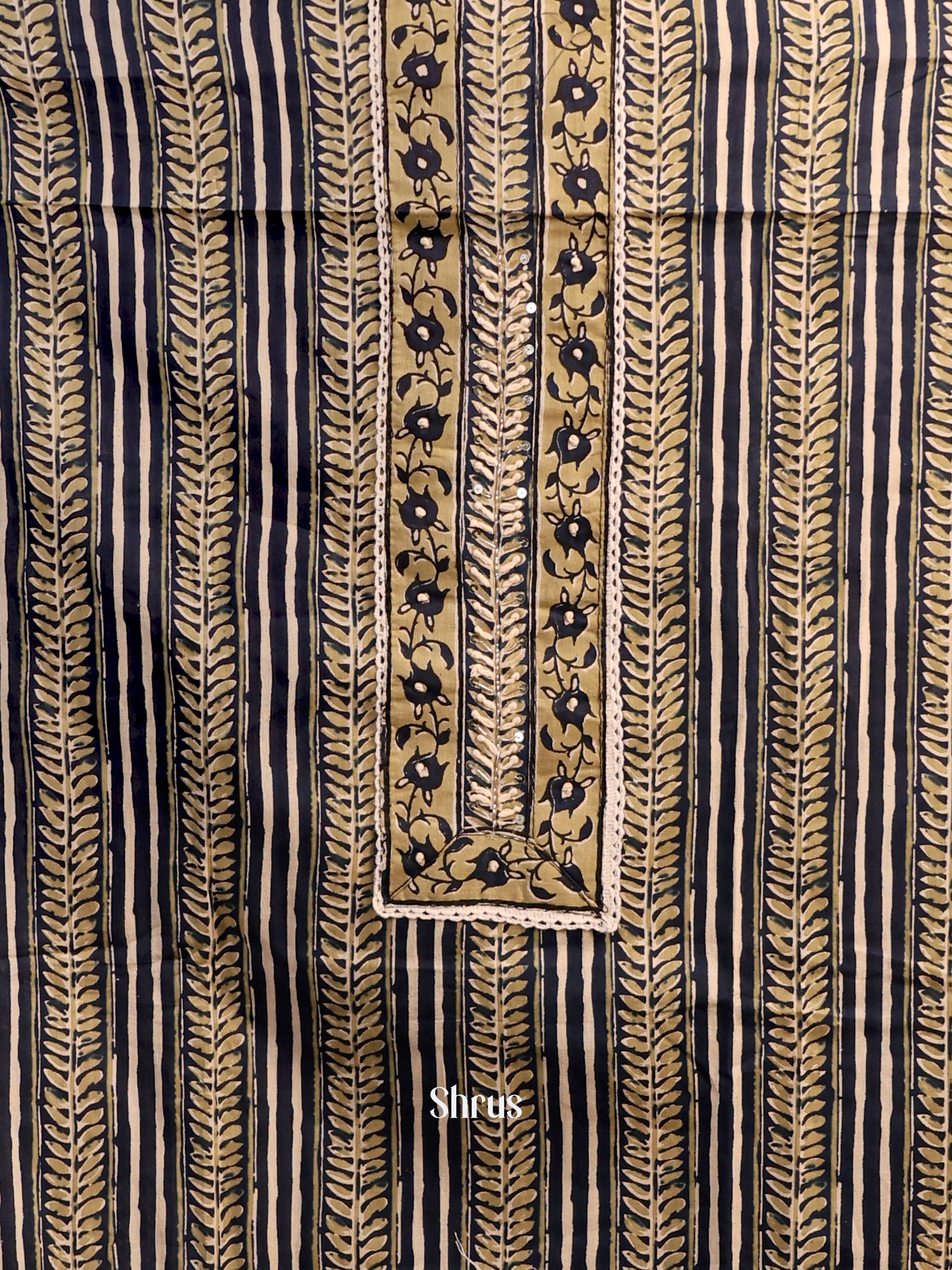 Blue & Beige - Cotton salwar - Shop on Shrus.com