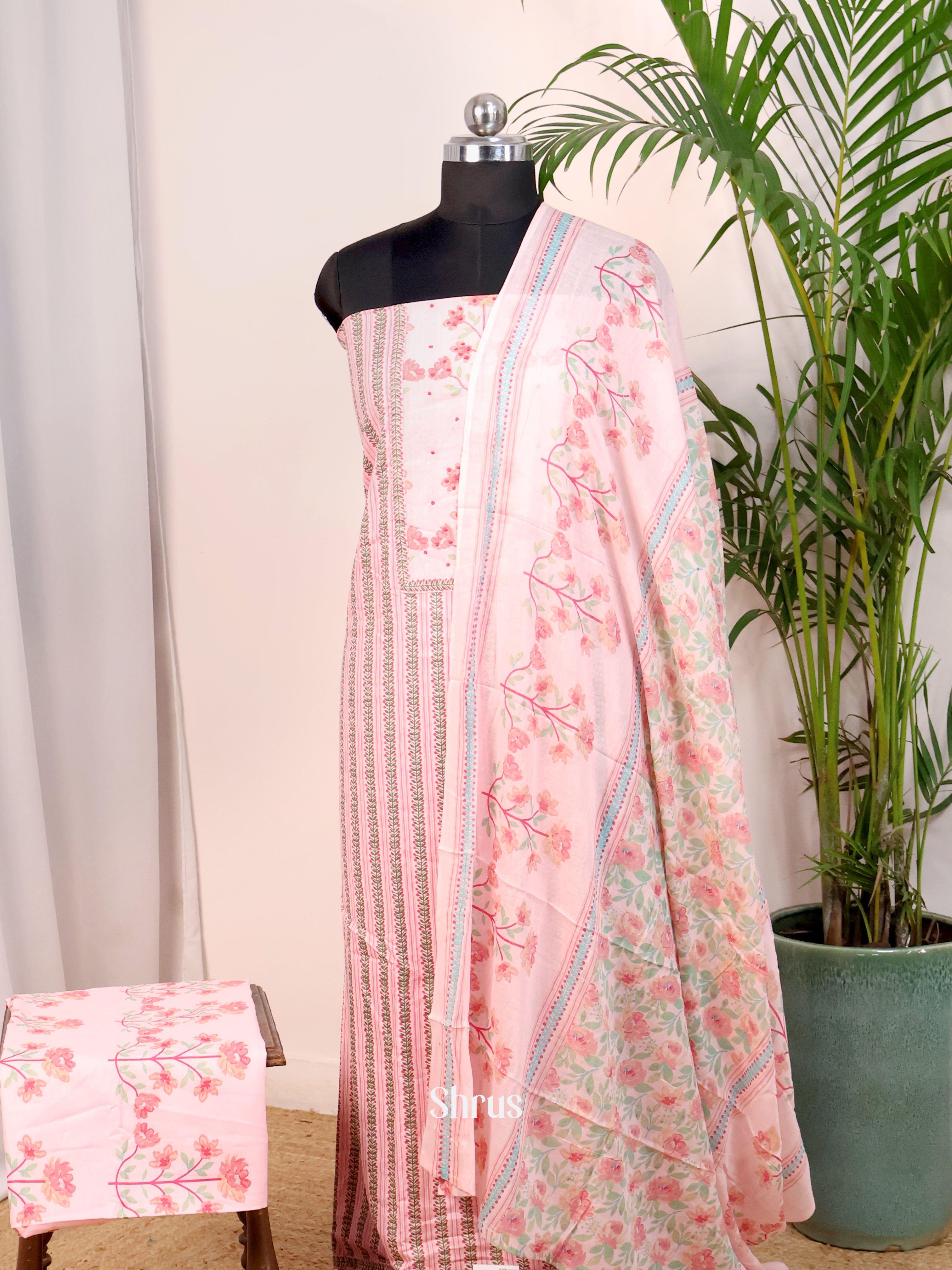 Pink - Cotton salwar - Shop on Shrus.com