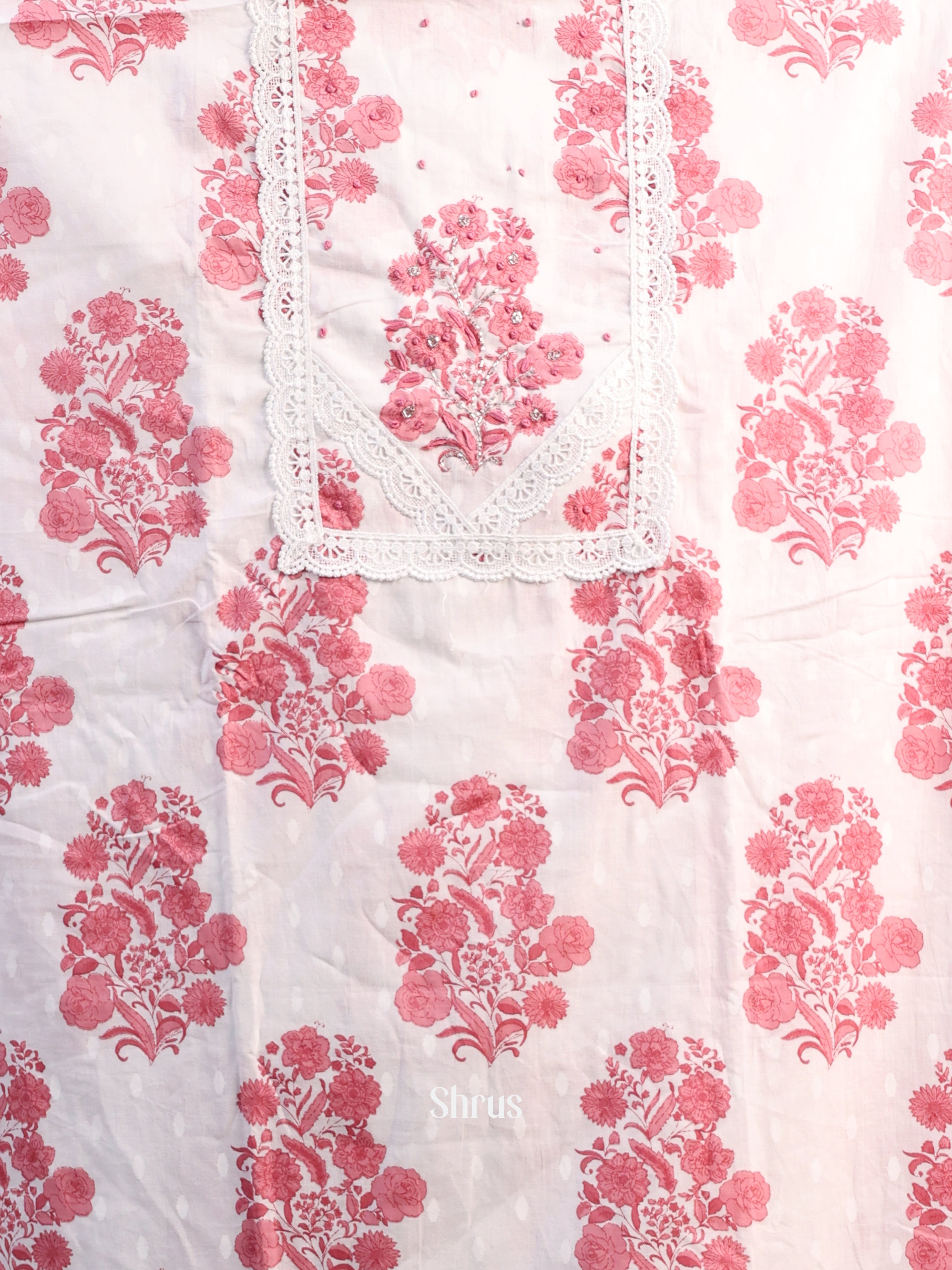 White & Red - Cotton salwar - Shop on Shrus.com