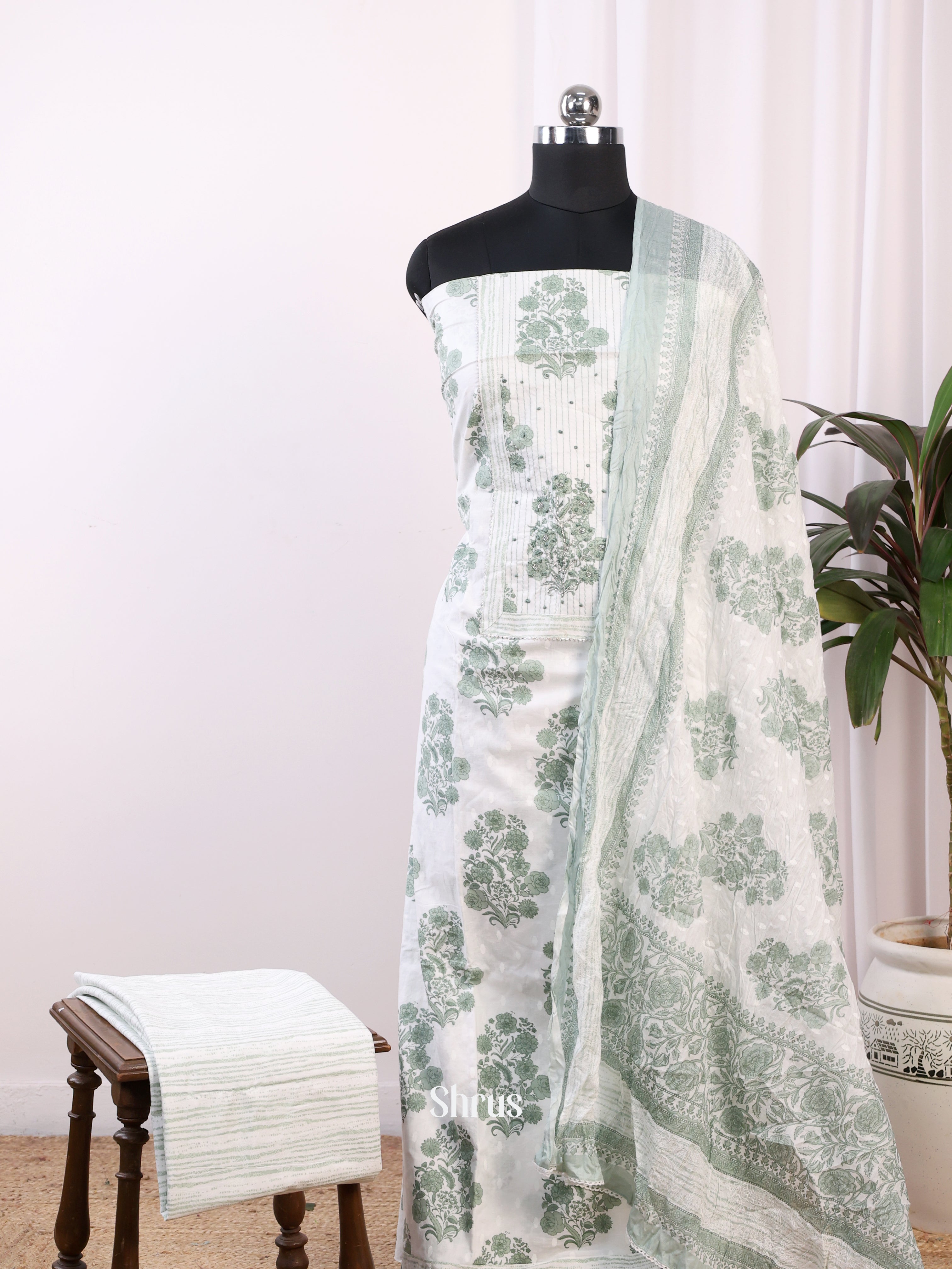 CJS10607 - Cotton salwar - Shop on Shrus.com