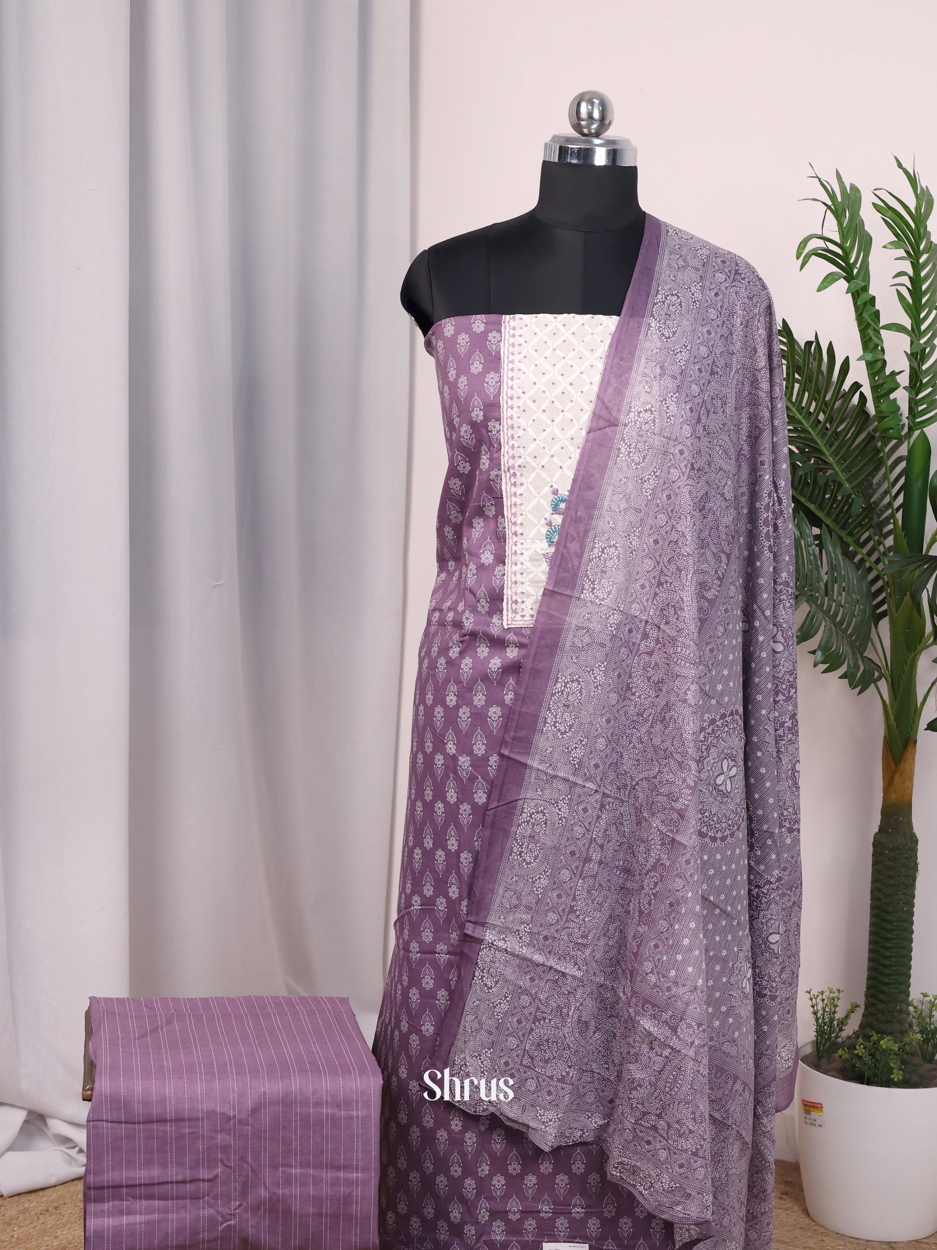 CJS10614 - Cotton salwar - Shop on Shrus.com