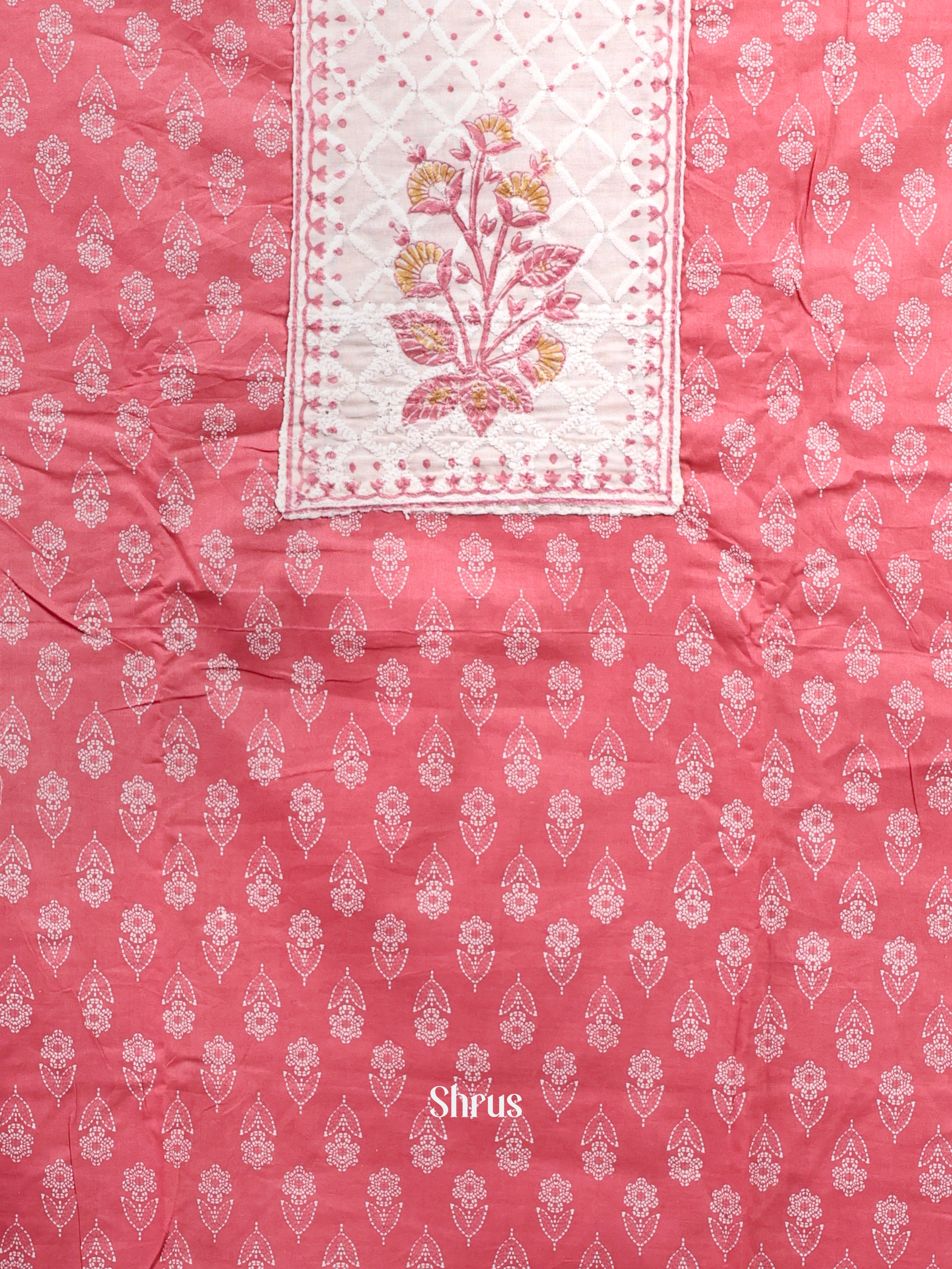 Pink- Cotton salwar - Shop on Shrus.com