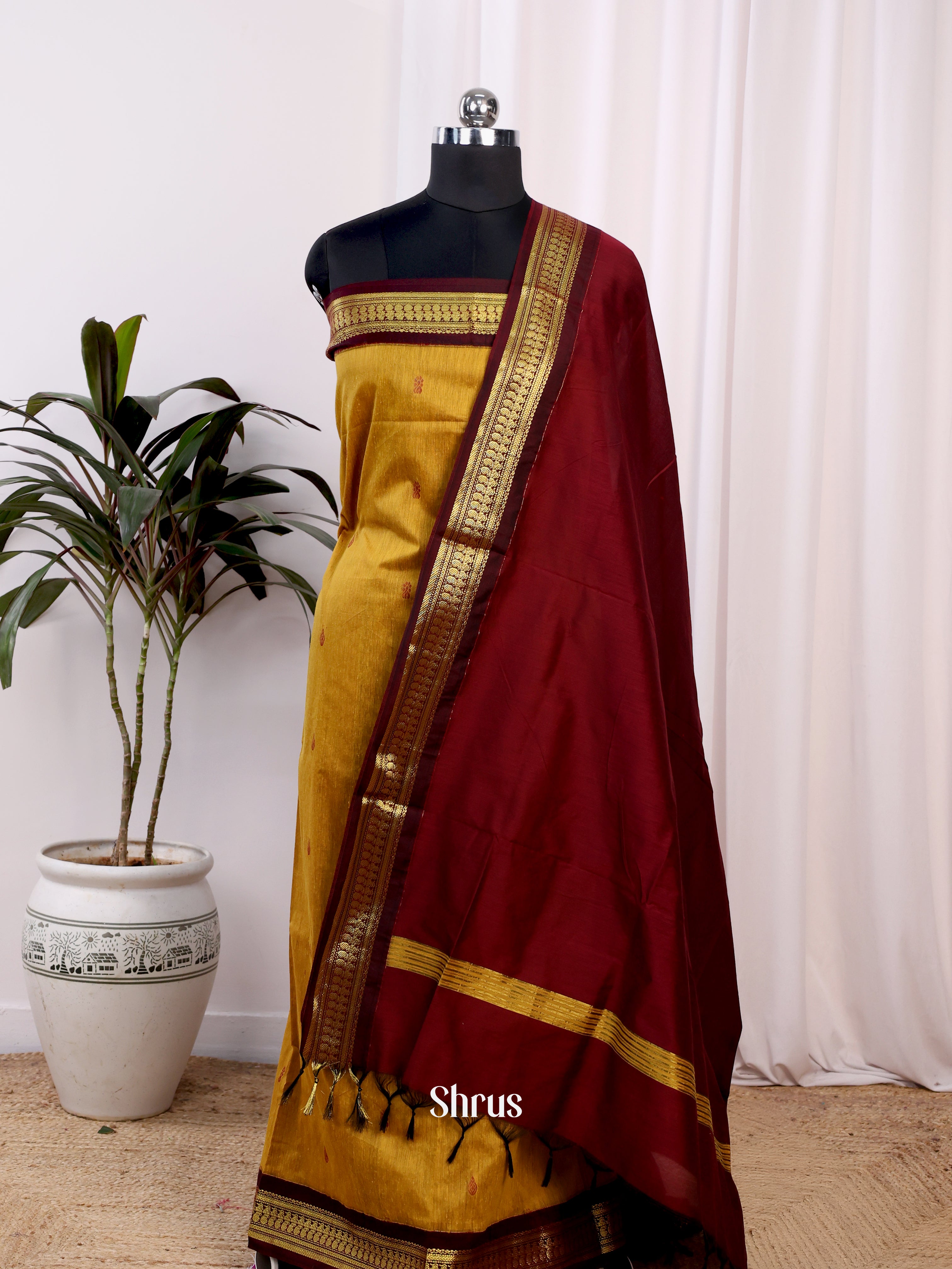 CJS11024 - Kalyani Cotton salwar unstitch - Shop on Shrus.com