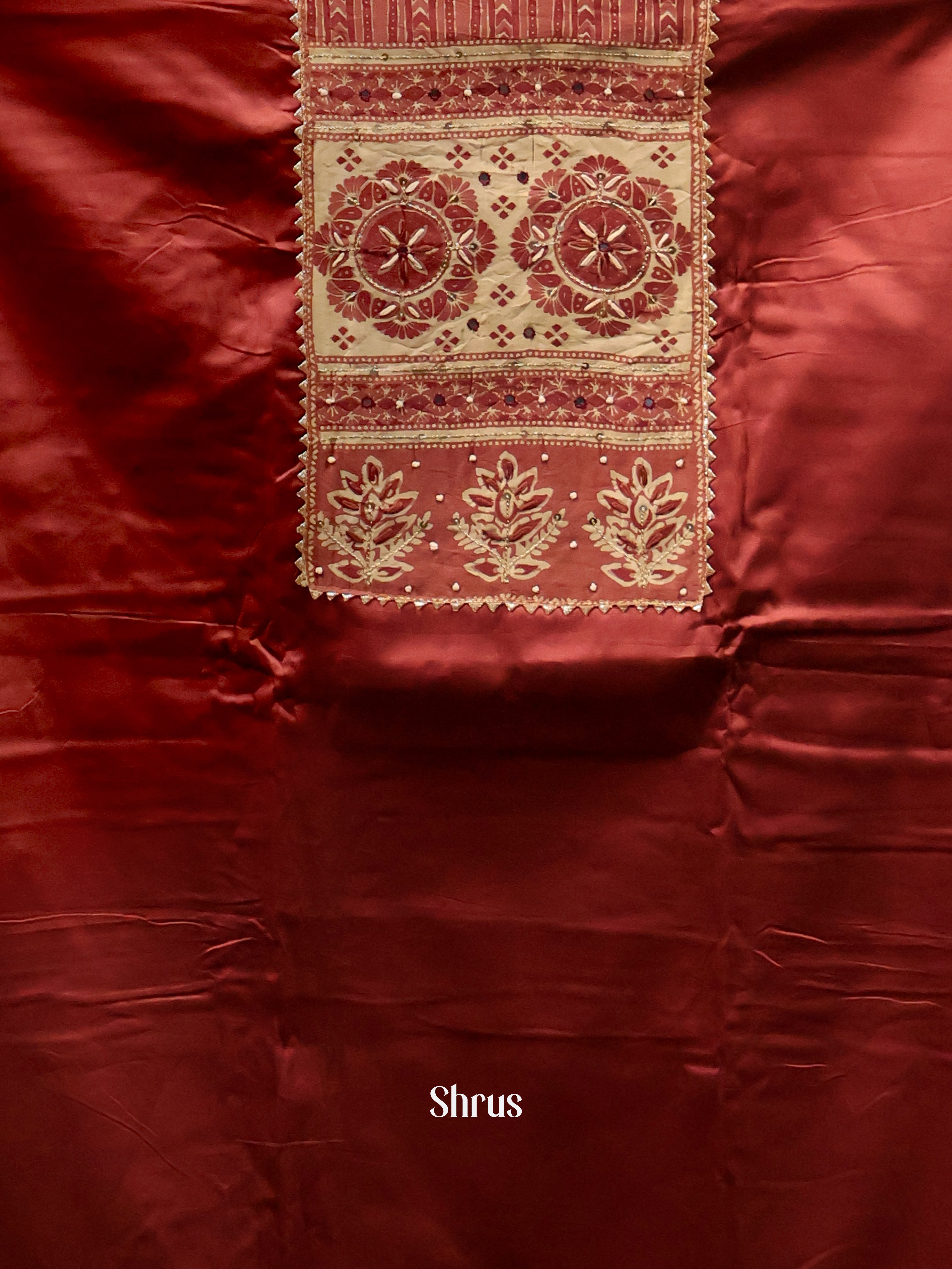 Brick & Cream - Cotton salwar - Shop on Shrus.com