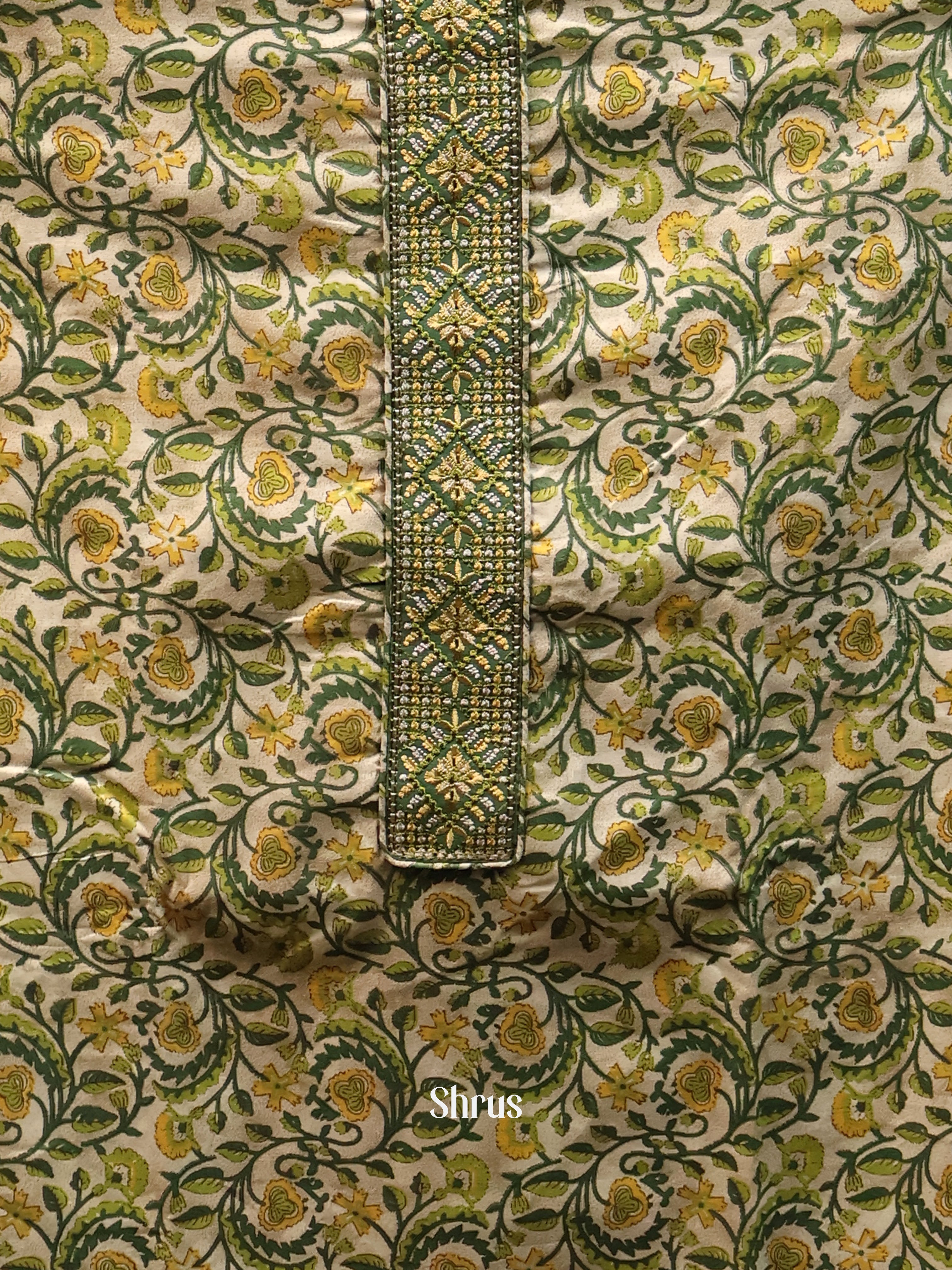Leaf Green - Cotton salwar - Shop on Shrus.com