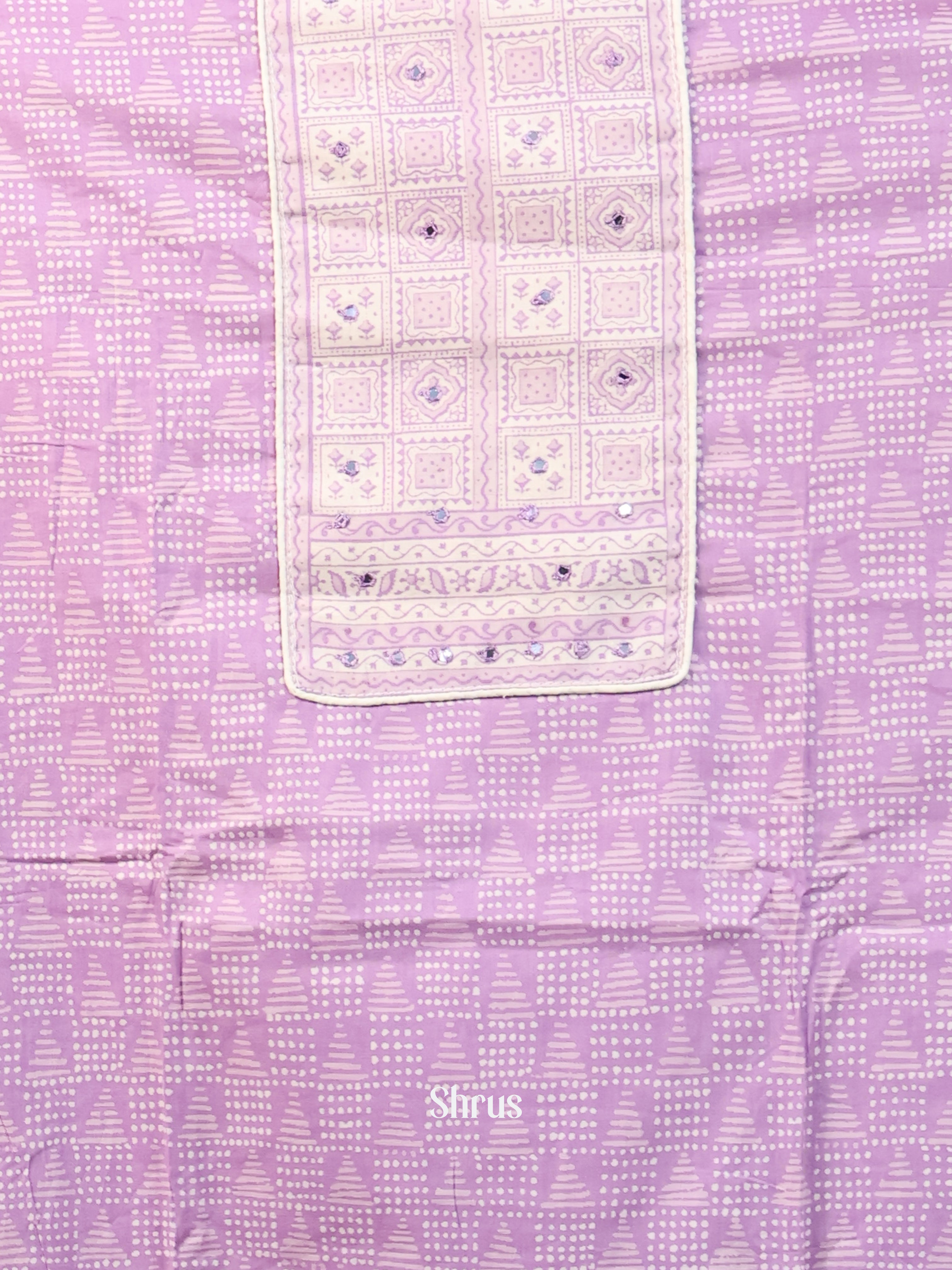 Purple - Cotton salwar - Shop on Shrus.com