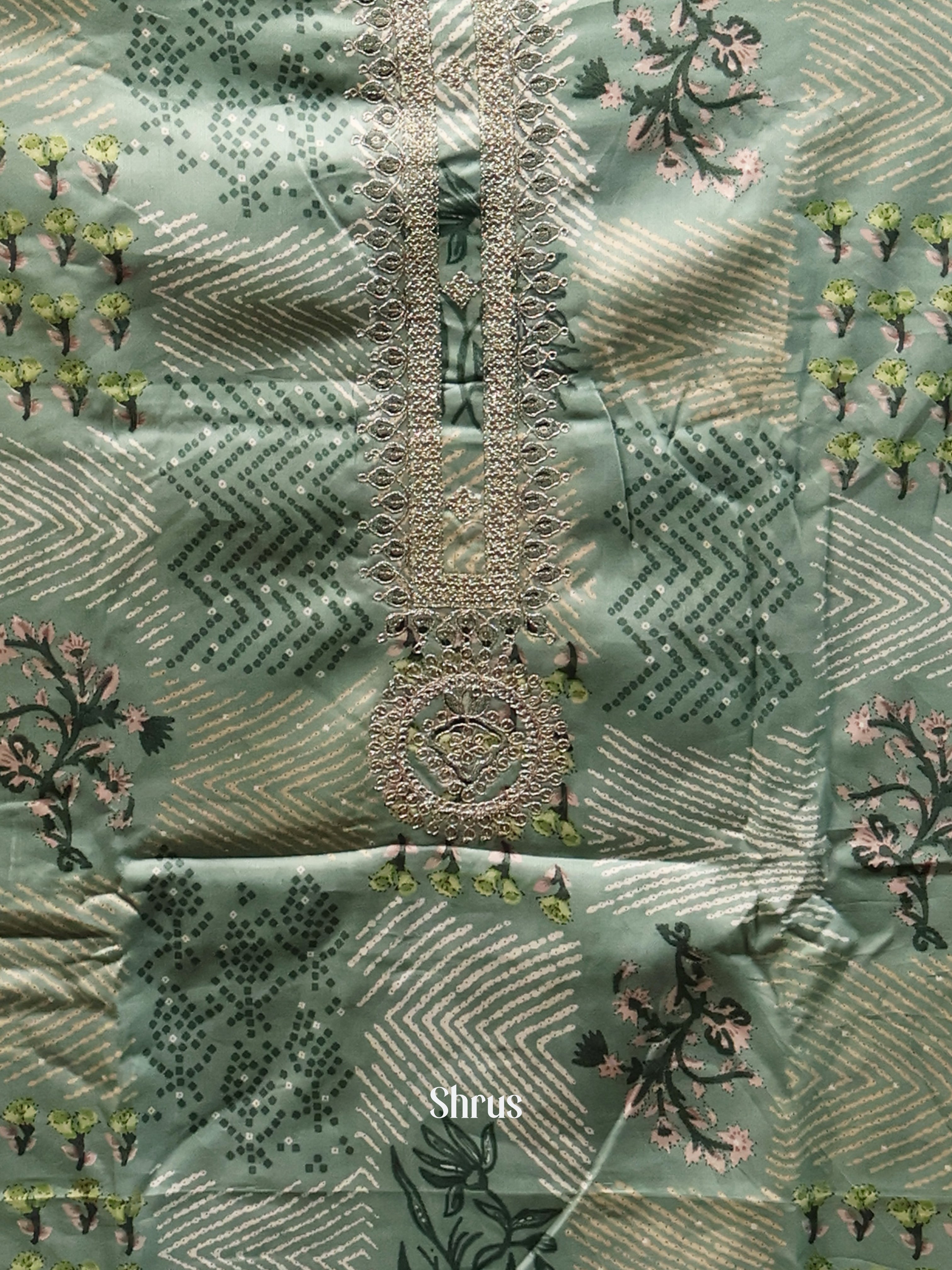 Green - Cotton salwar - Shop on Shrus.com