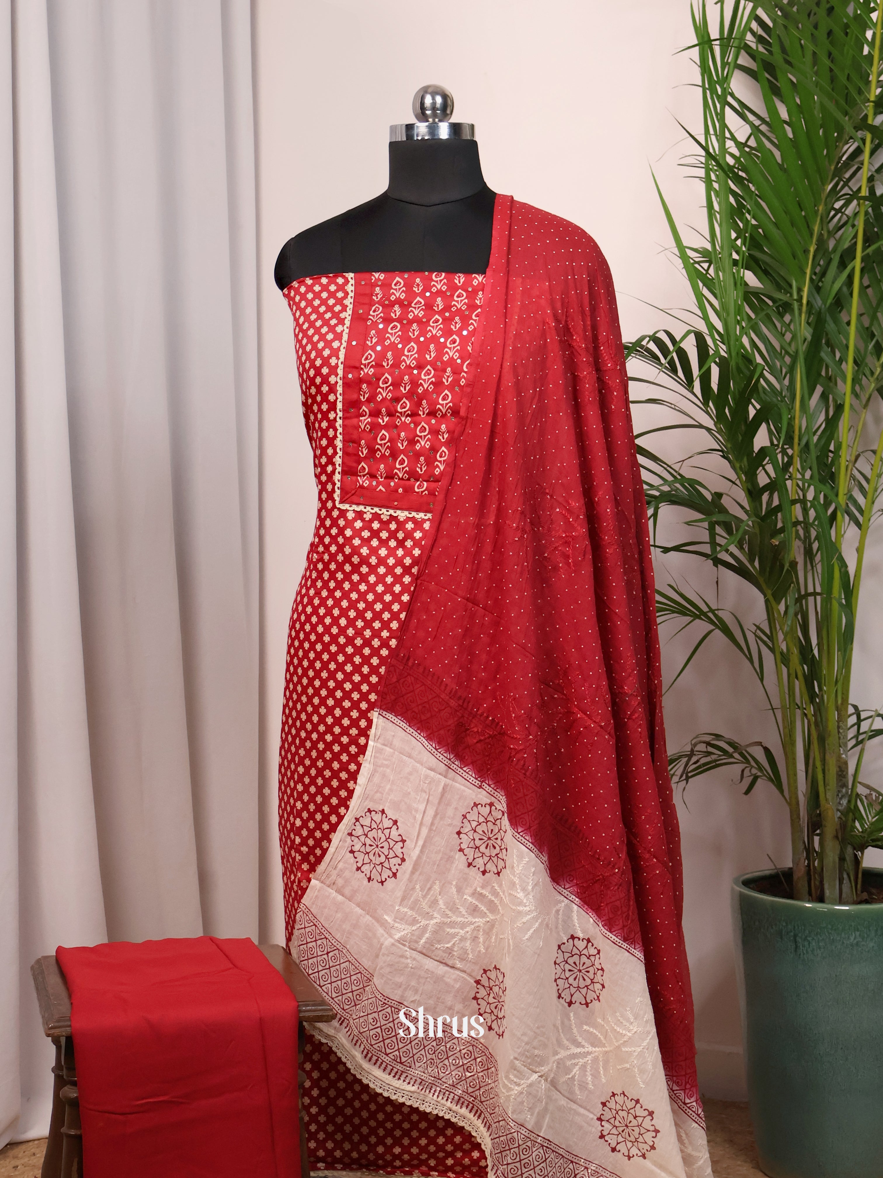 CJS11050 - Cotton salwar - Shop on Shrus.com