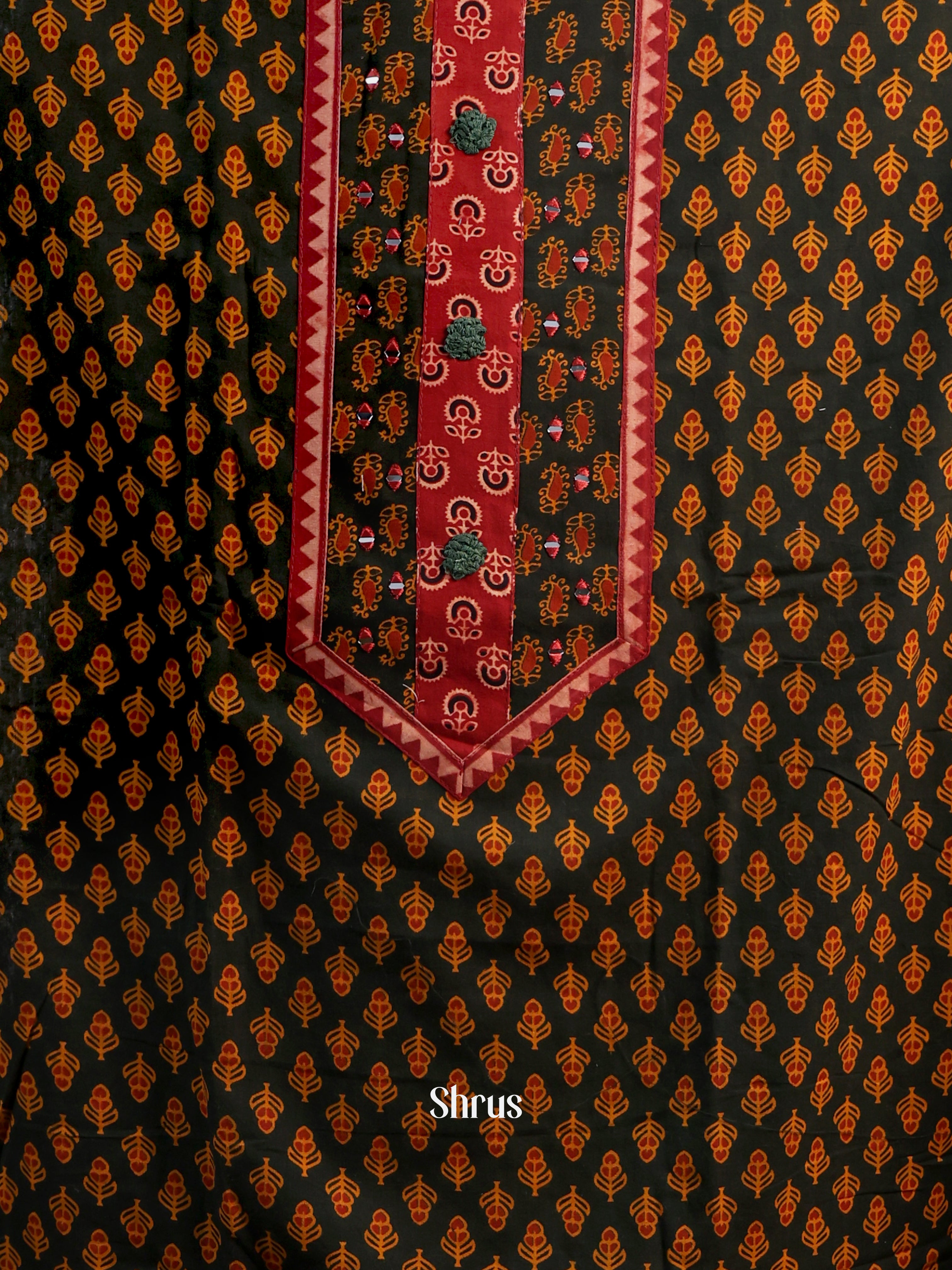 Green - Cotton salwar - Shop on Shrus.com