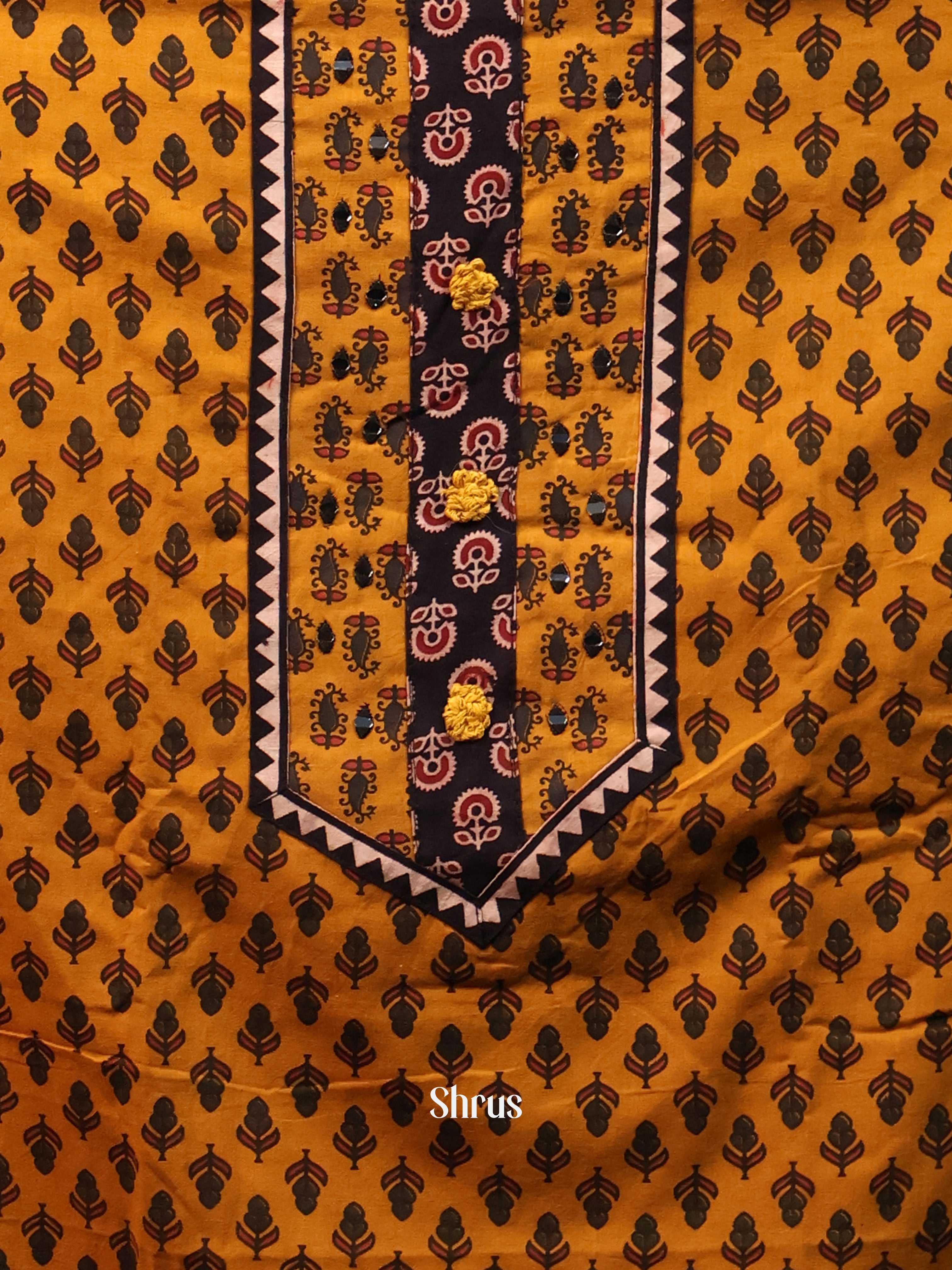 Mustard - Cotton salwar - Shop on Shrus.com