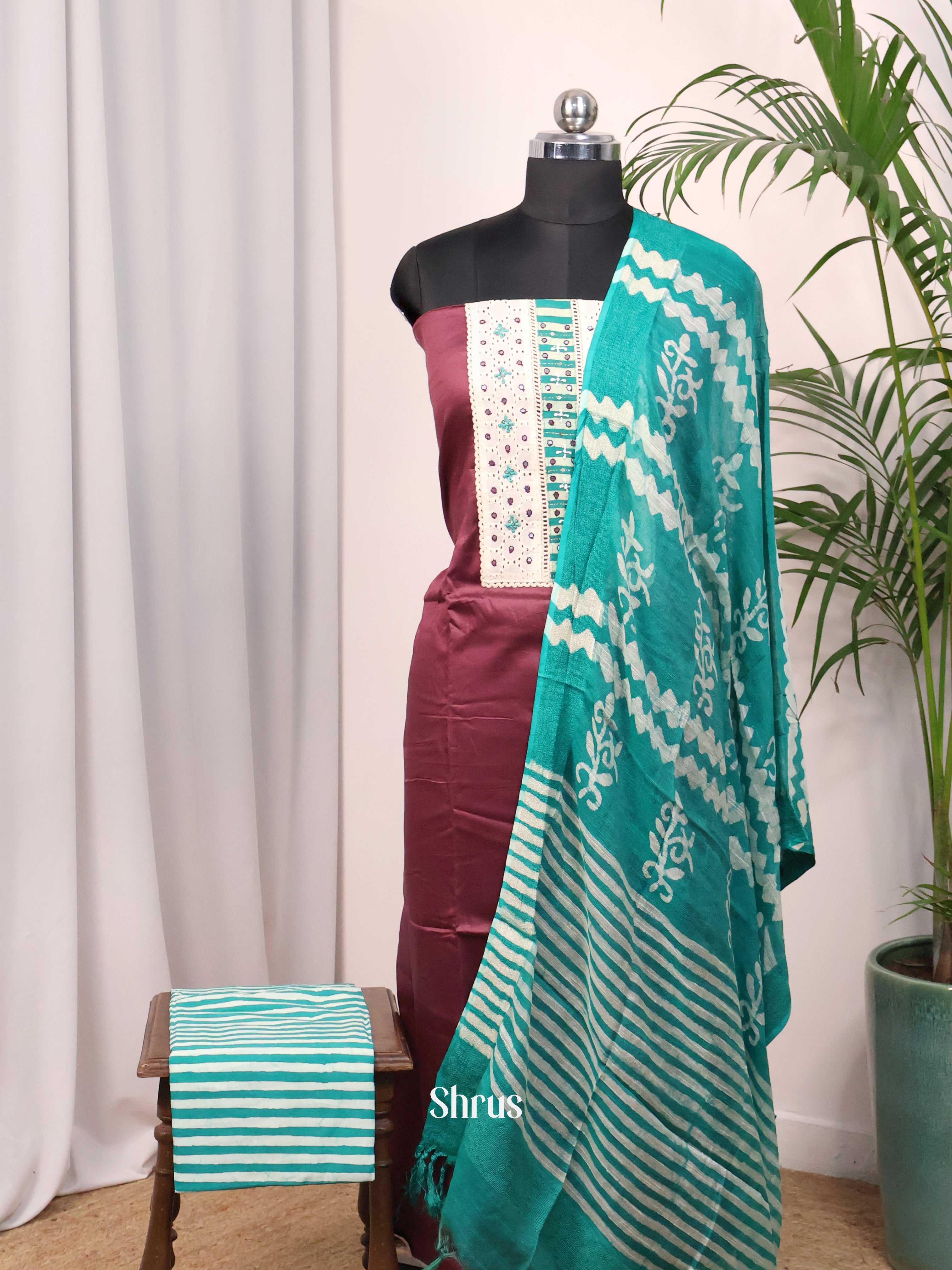 CJS11062 - Cotton salwar - Shop on Shrus.com