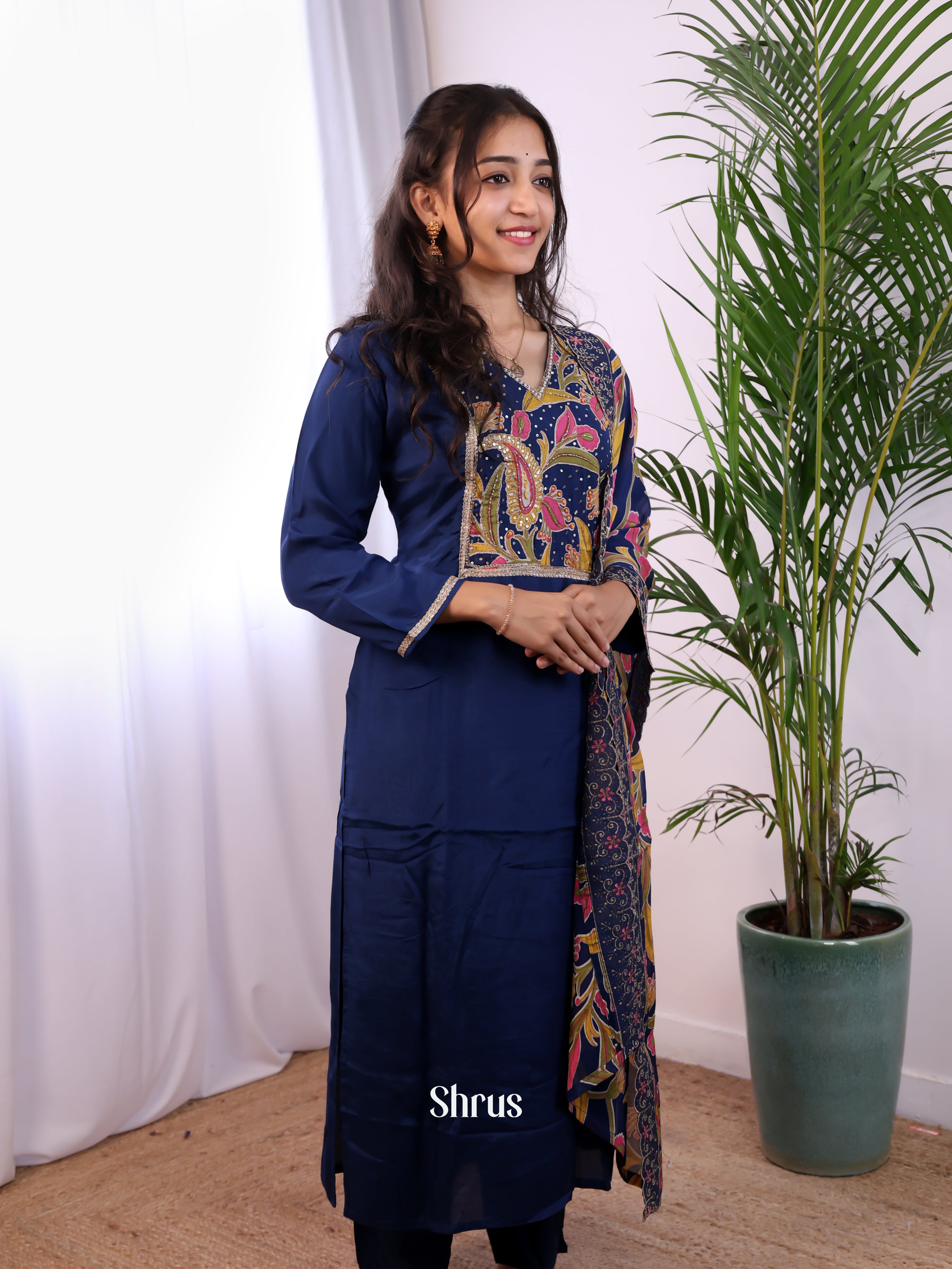 Blue - 3pc Readymade Suits - Shop on Shrus.com