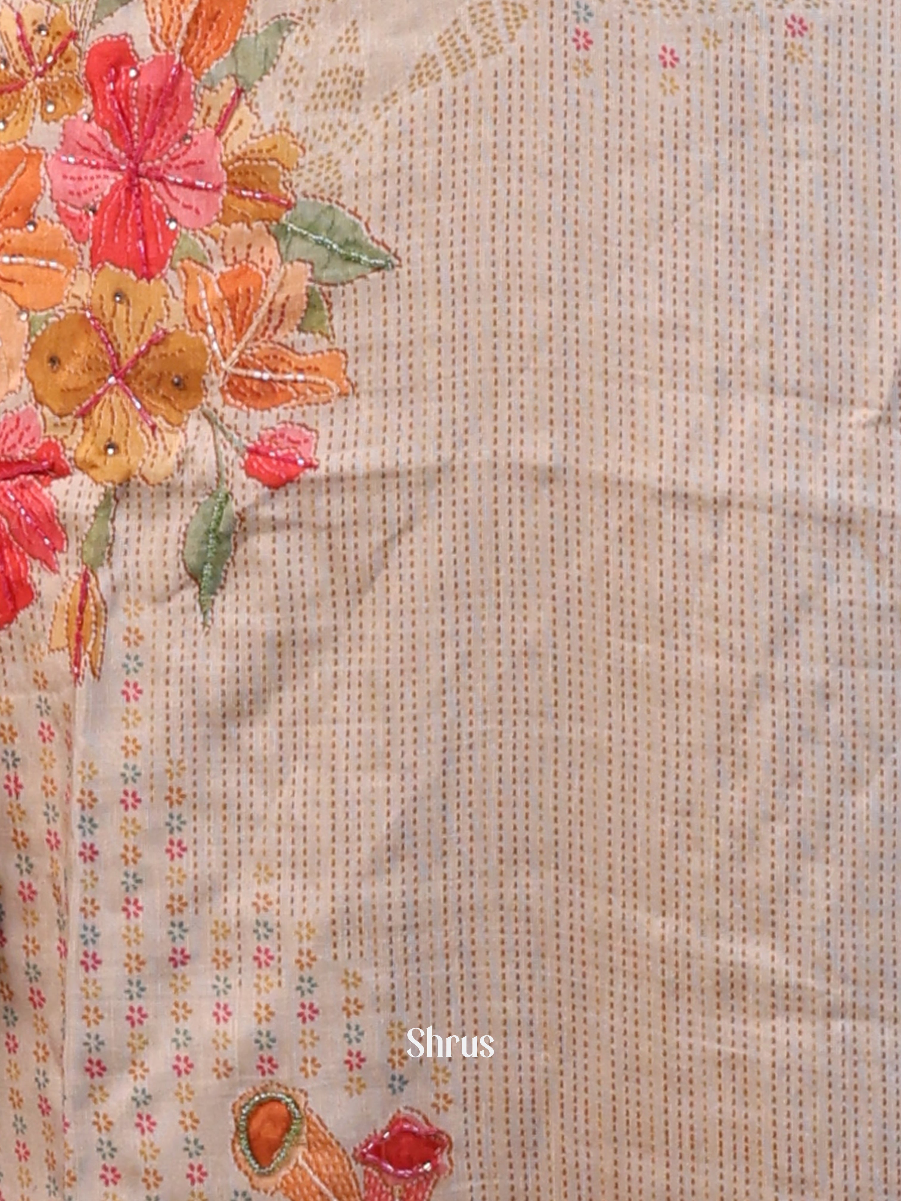 Cream- 3pc Digital printed Readymade Suits - Shop on Shrus.com