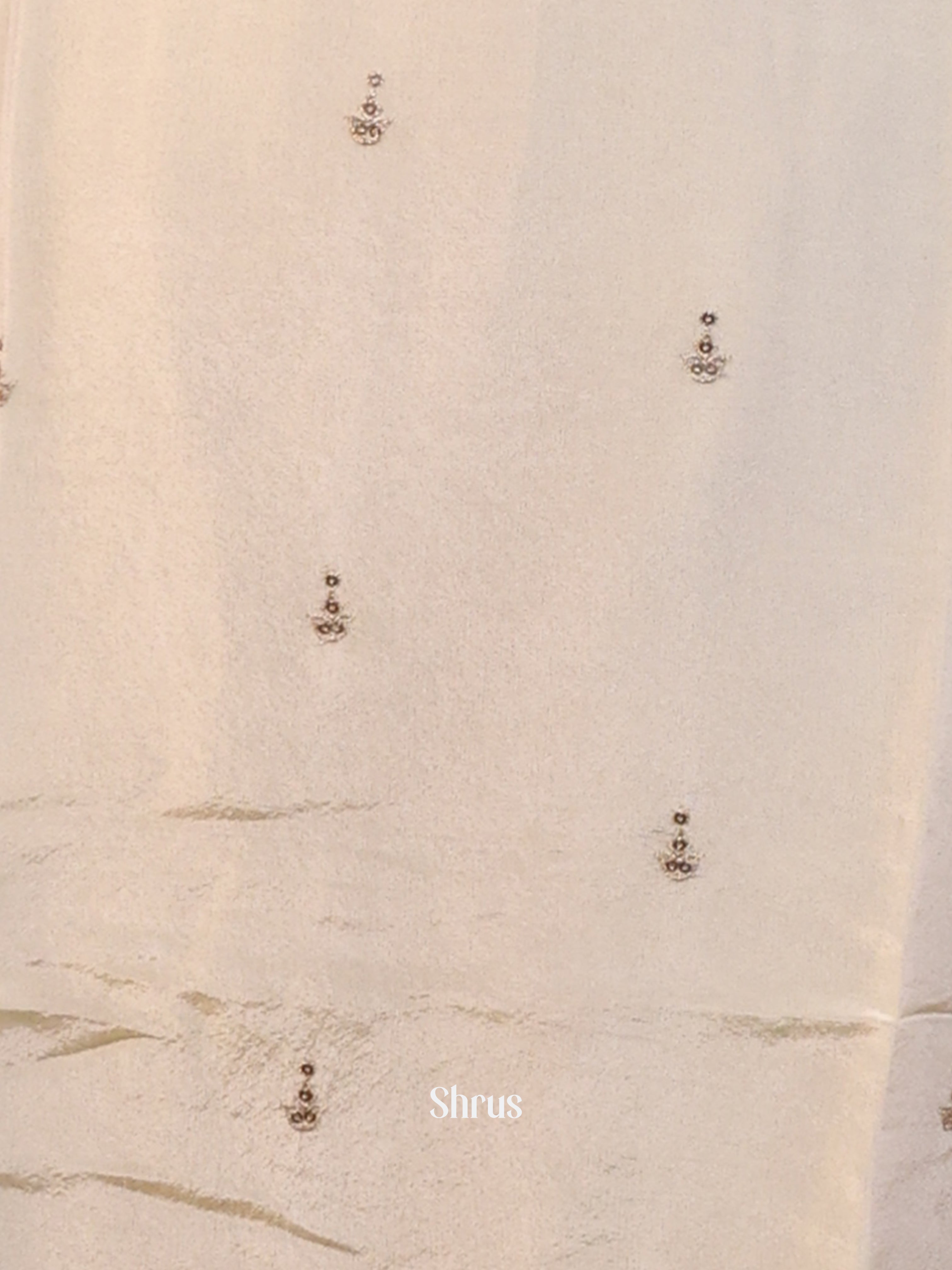 Cream - 3pc sequin embroidery Readymade Suits - Shop on Shrus.com