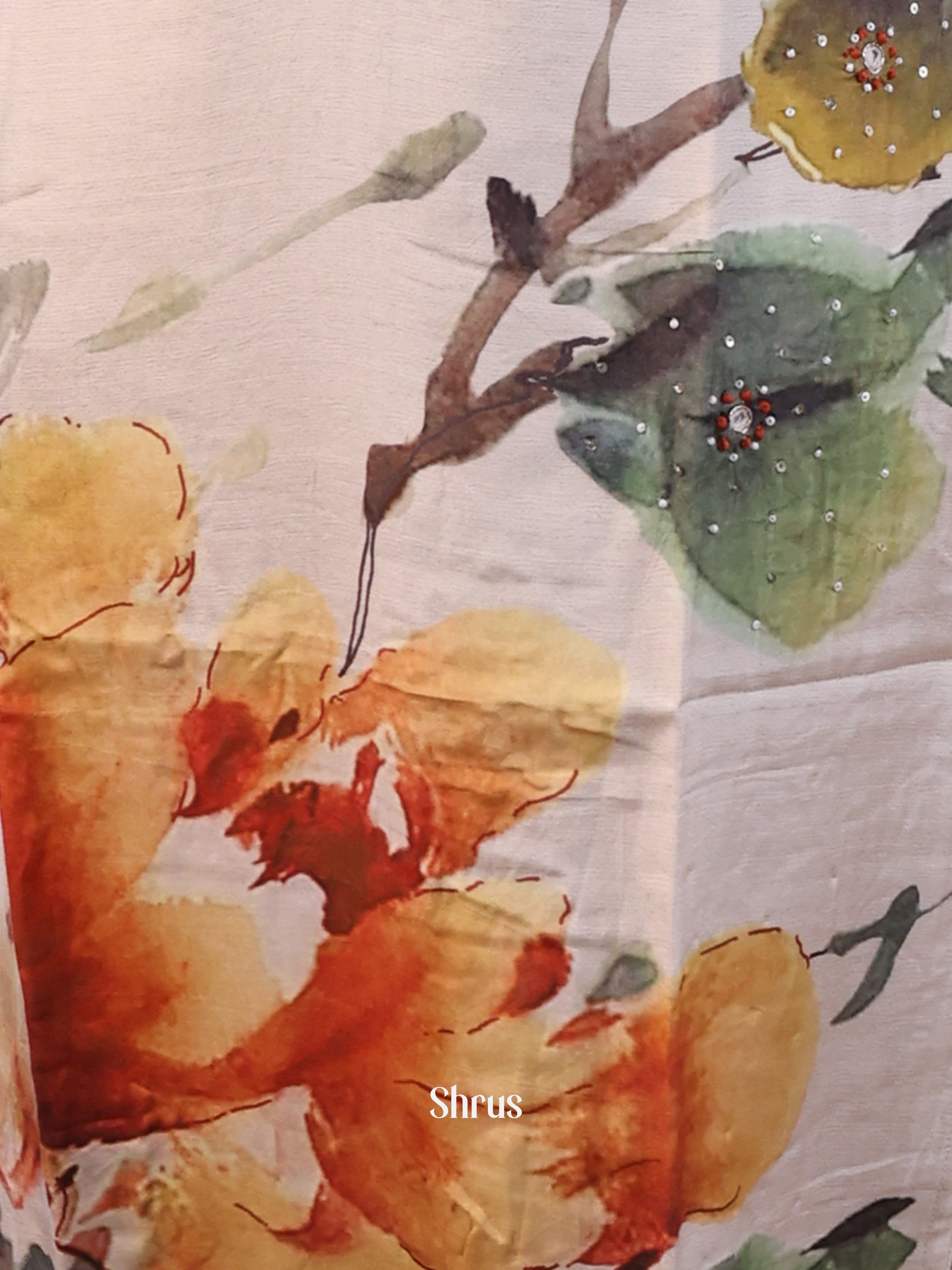 Cream - 3pc digital printed Readymade Suits - Shop on Shrus.com