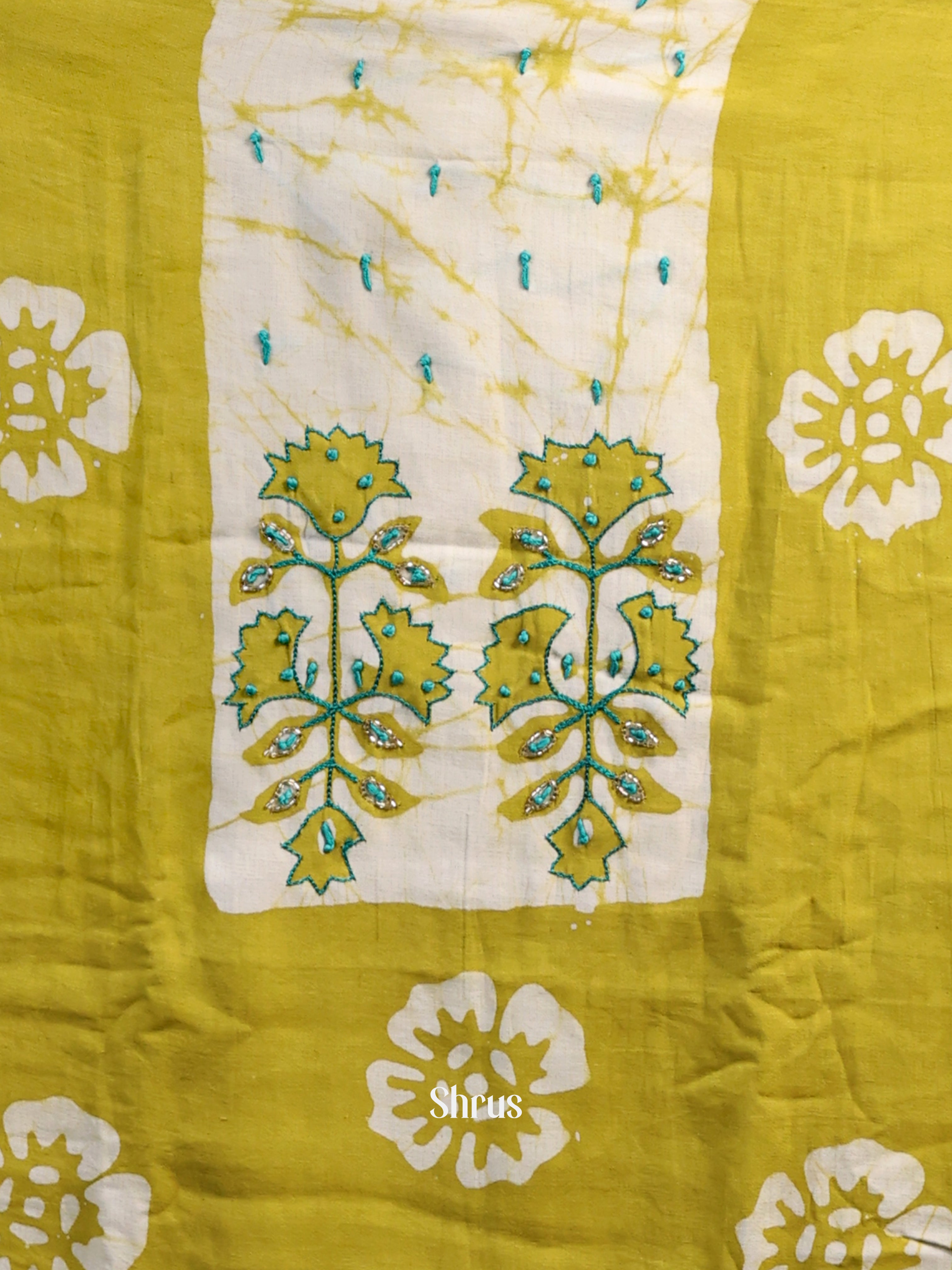 green & Teal- Cotton salwar - Shop on Shrus.com