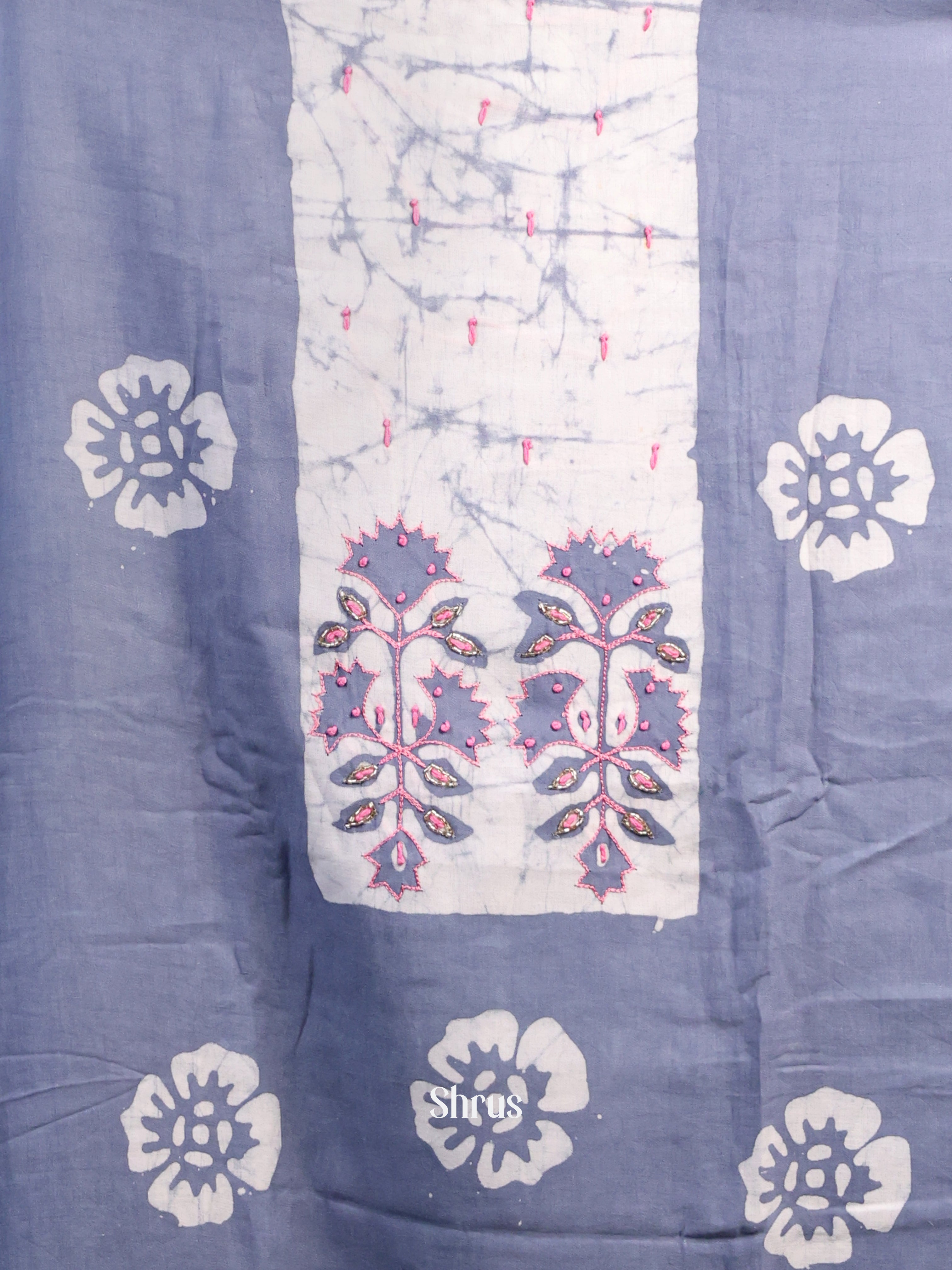 Blue & Pink- Cotton salwar - Shop on Shrus.com