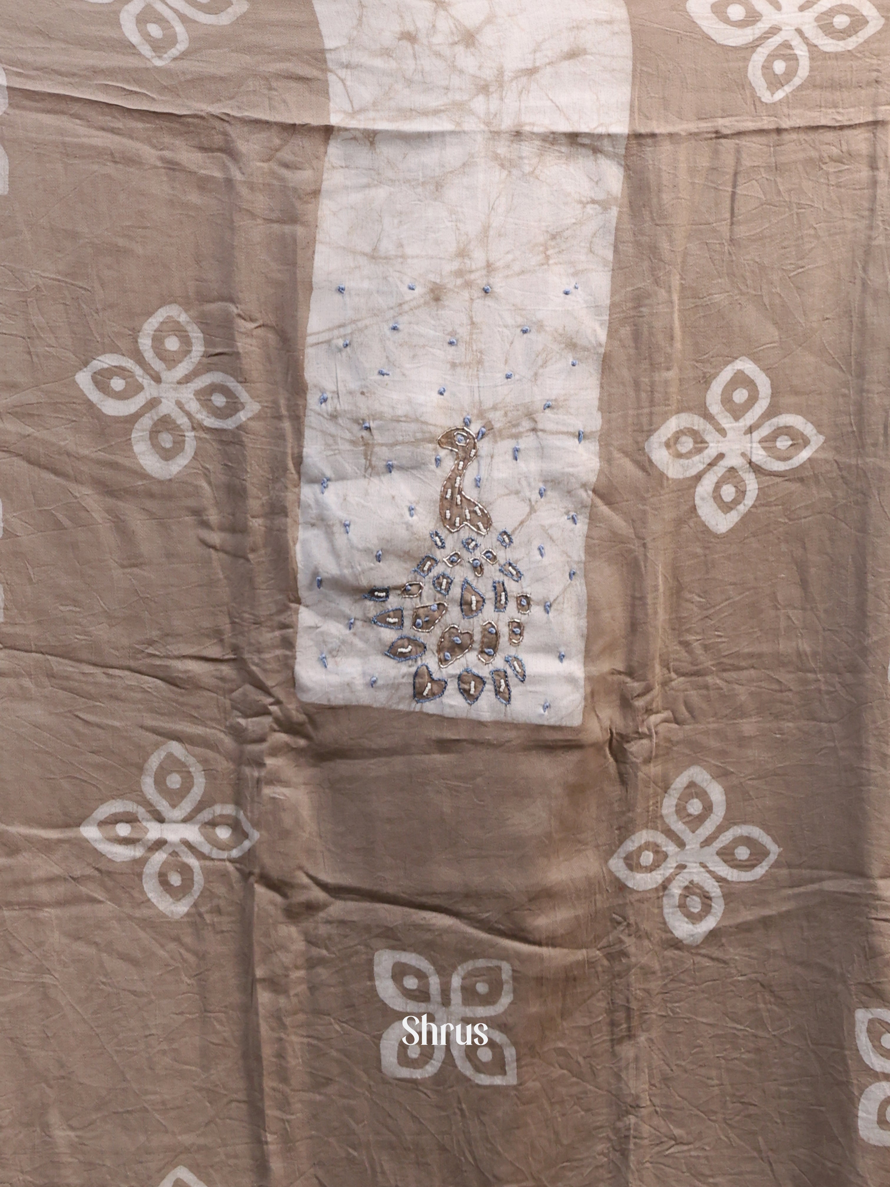 Grey & Blue- Cotton salwar - Shop on Shrus.com