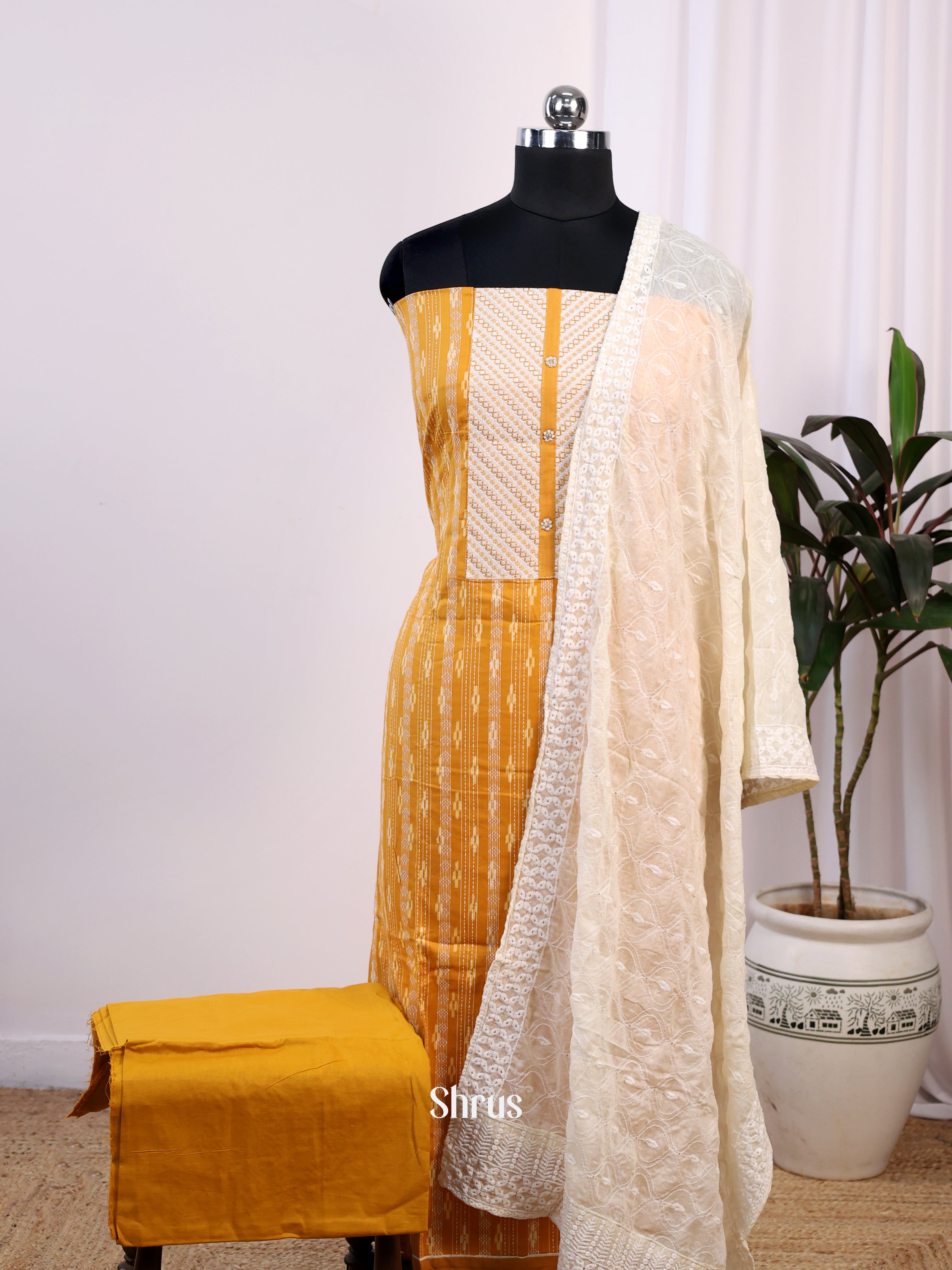 Mustard - Cotton salwar - Shop on Shrus.com