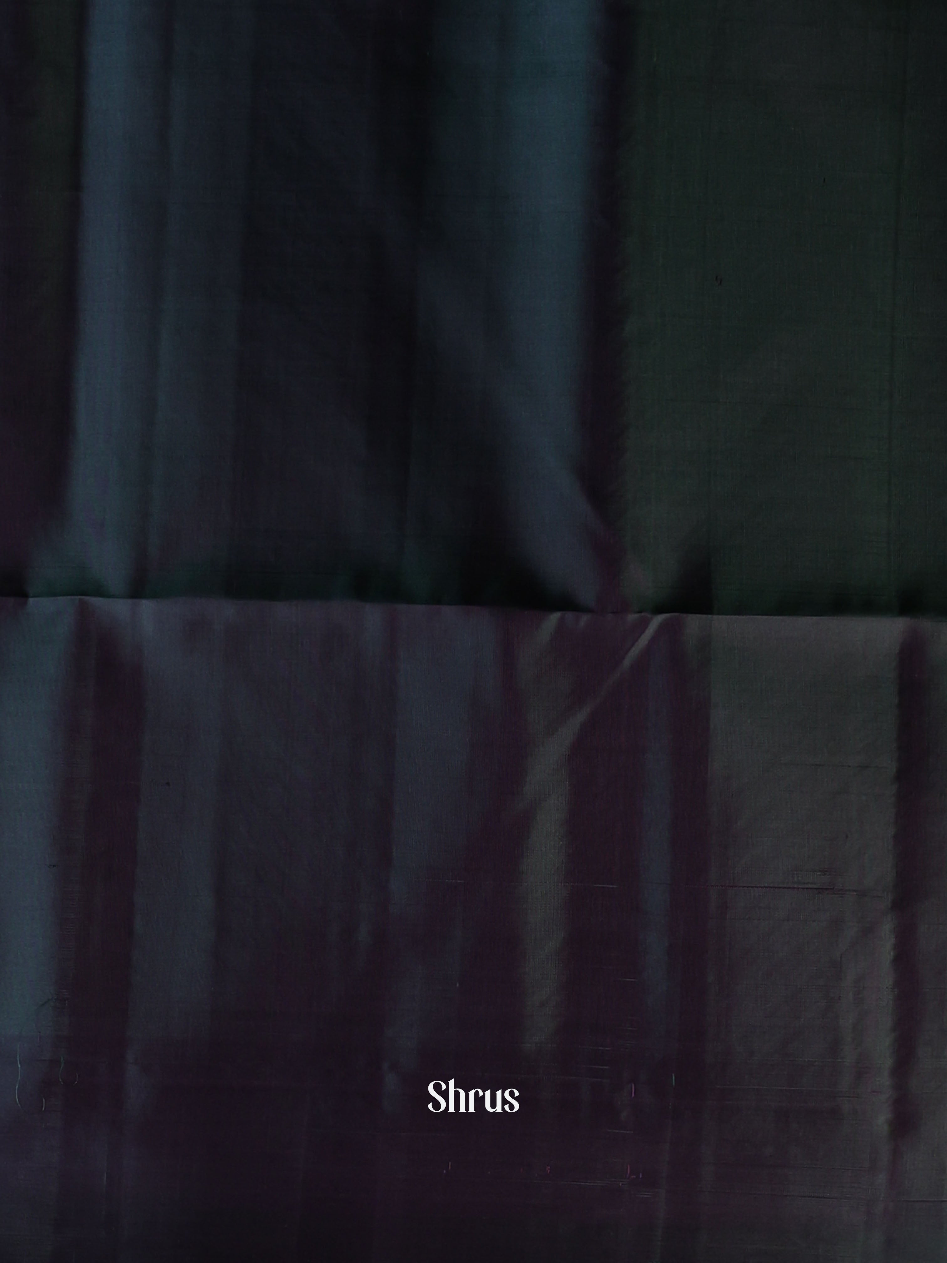 Brown & Green - Soft Silk Saree - Shop on Shrus.com