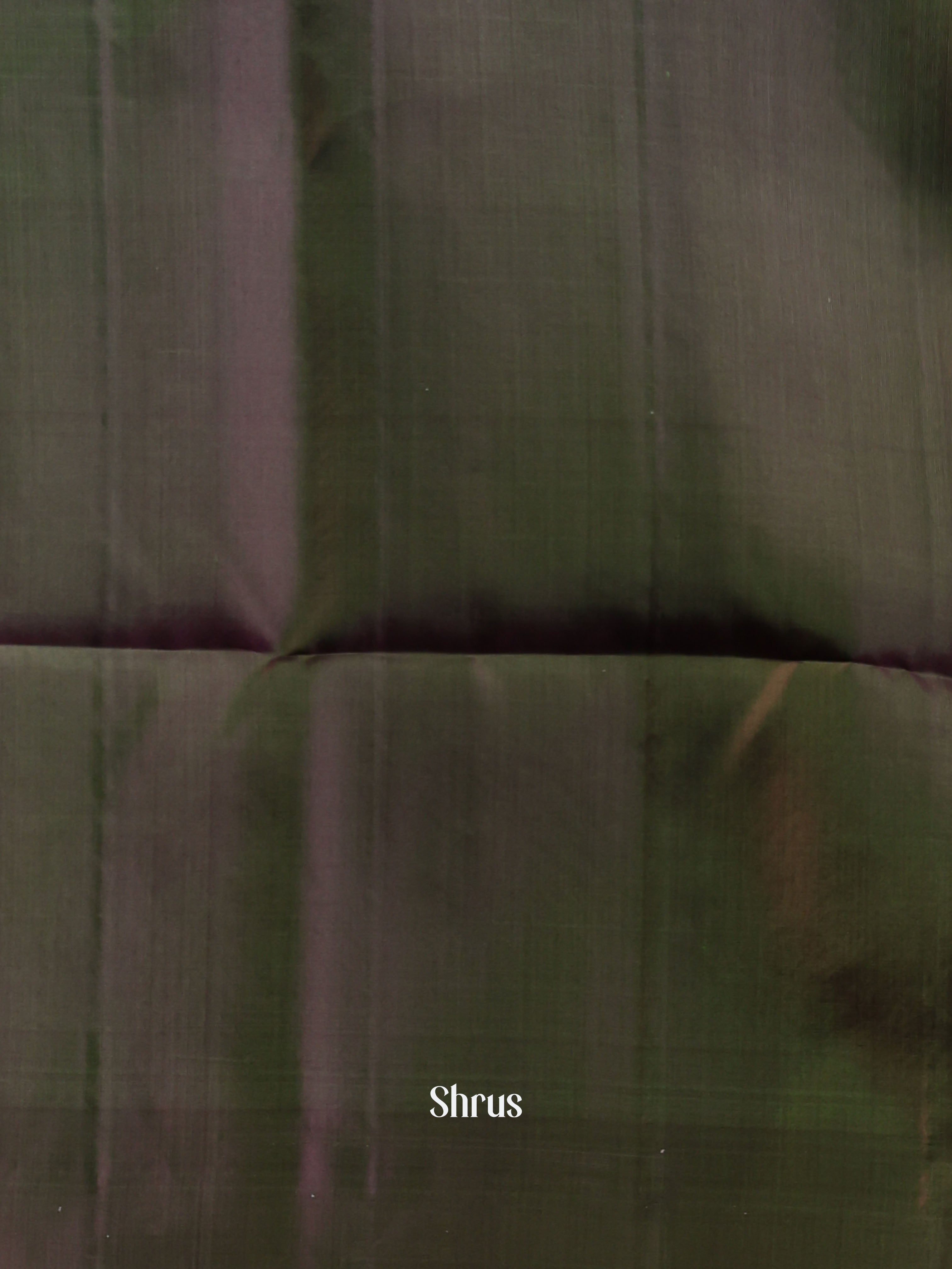 Green & Double Shaded Brown - Soft Silk Saree - Shop on Shrus.com