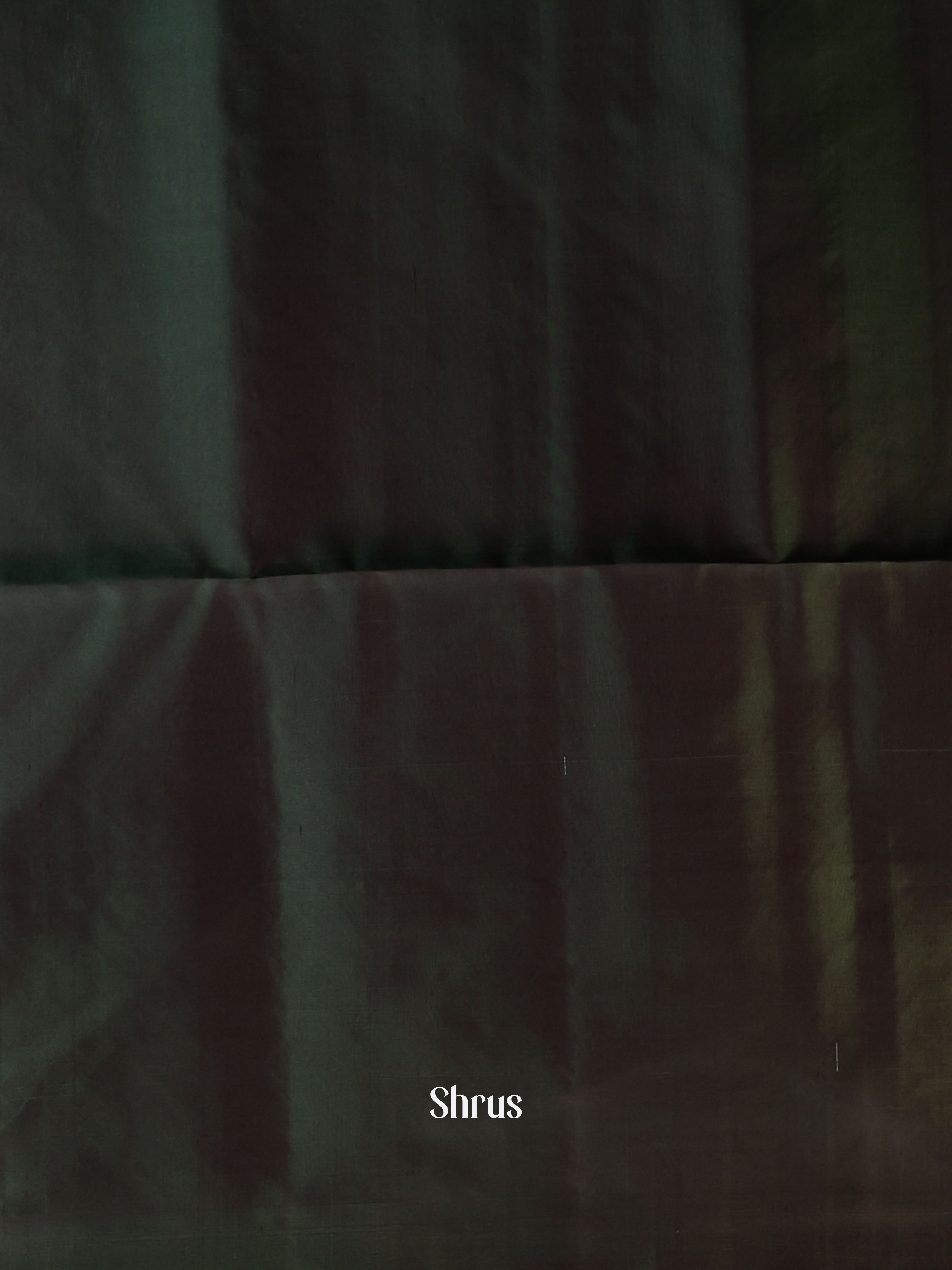 Maroon & Green- Soft Silk Saree - Shop on Shrus.com