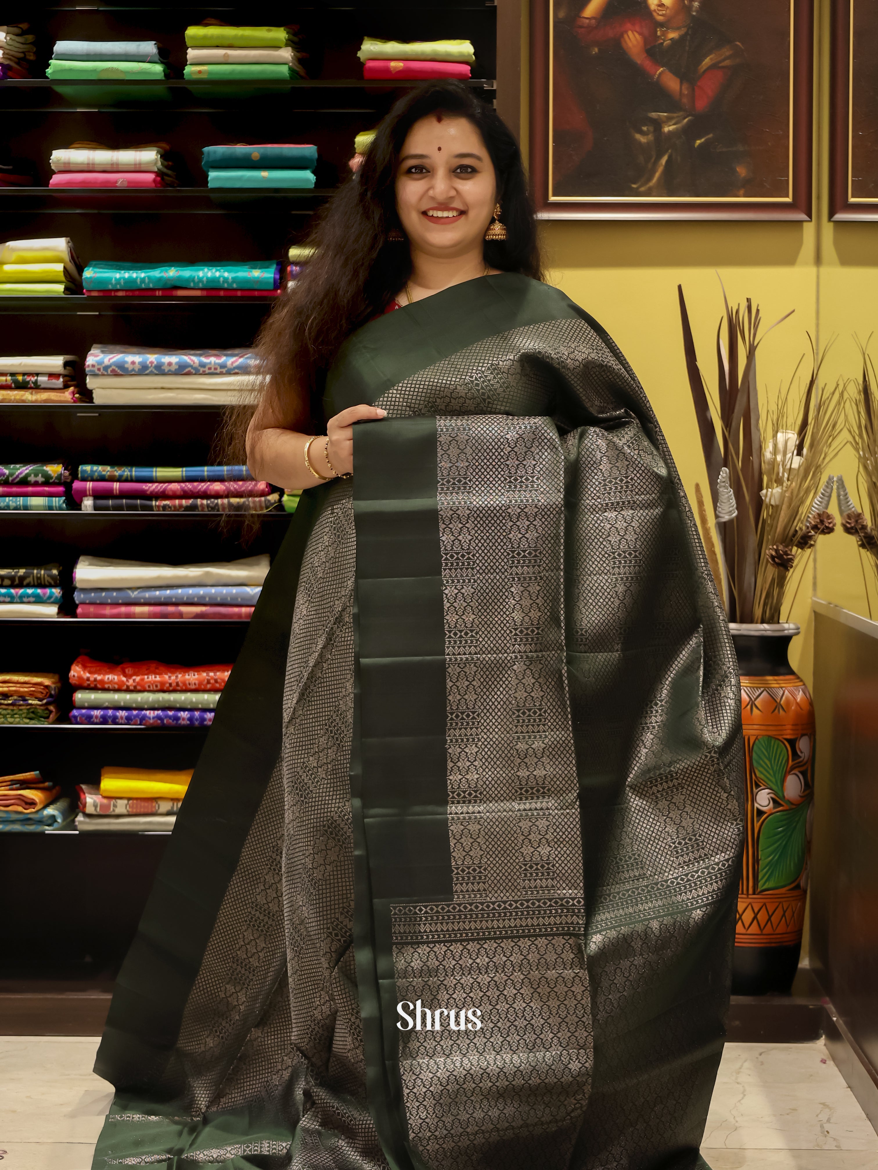 CJS12053 - Soft Silk Saree - Shop on Shrus.com