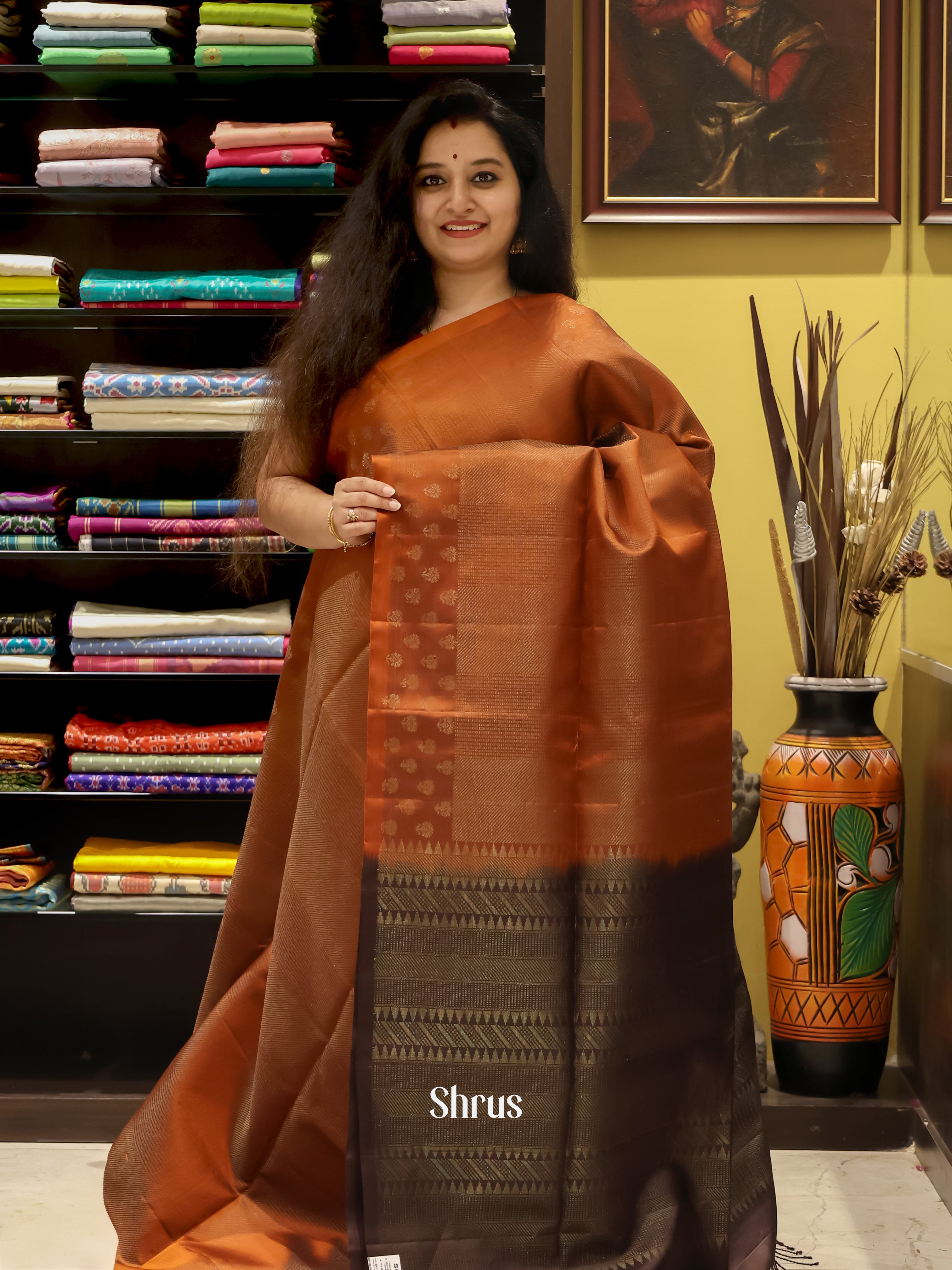 CJS12055 - Soft Silk Saree - Shop on Shrus.com