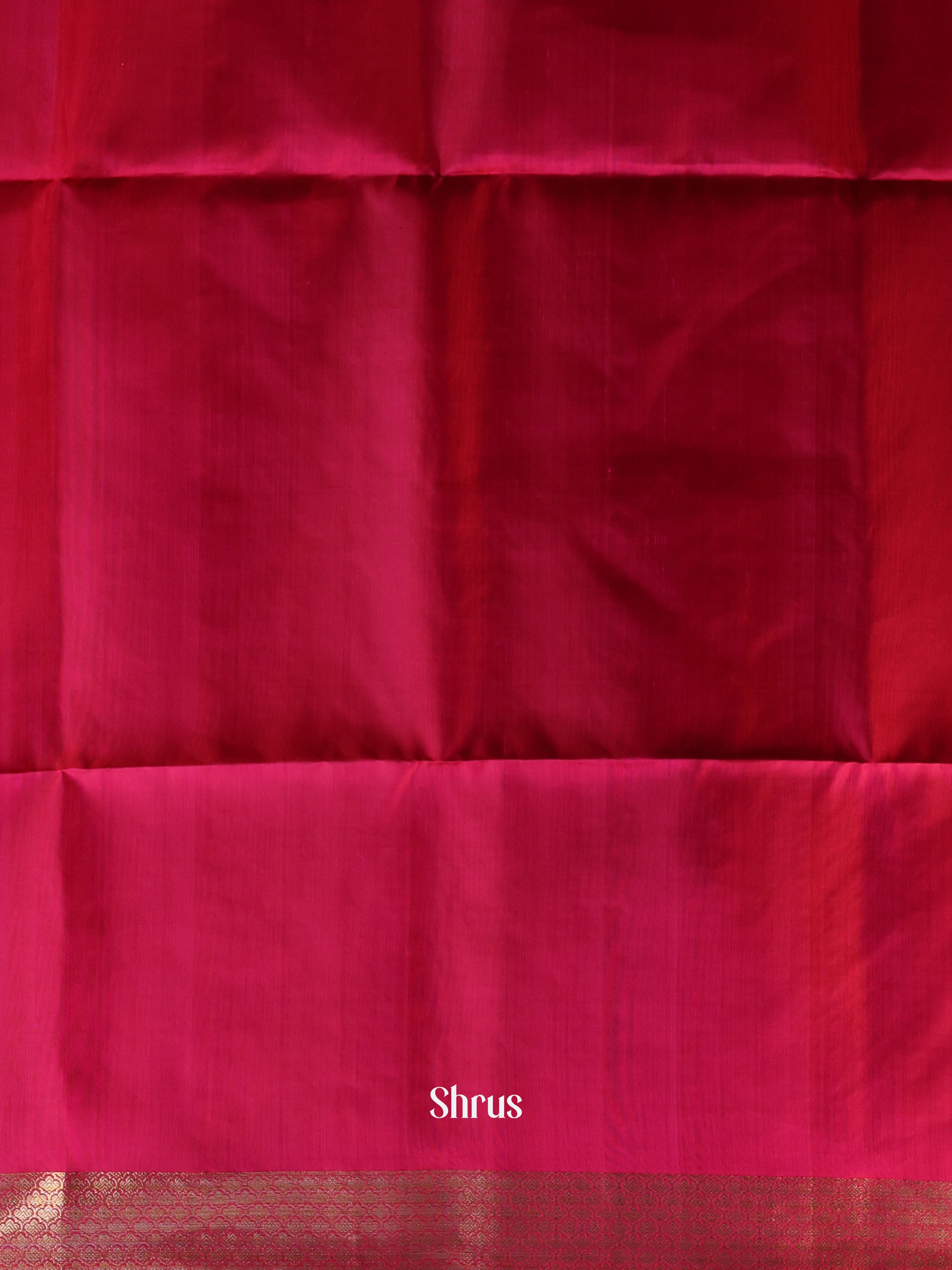 Red(Single Tone)- Soft Silk Saree - Shop on Shrus.com