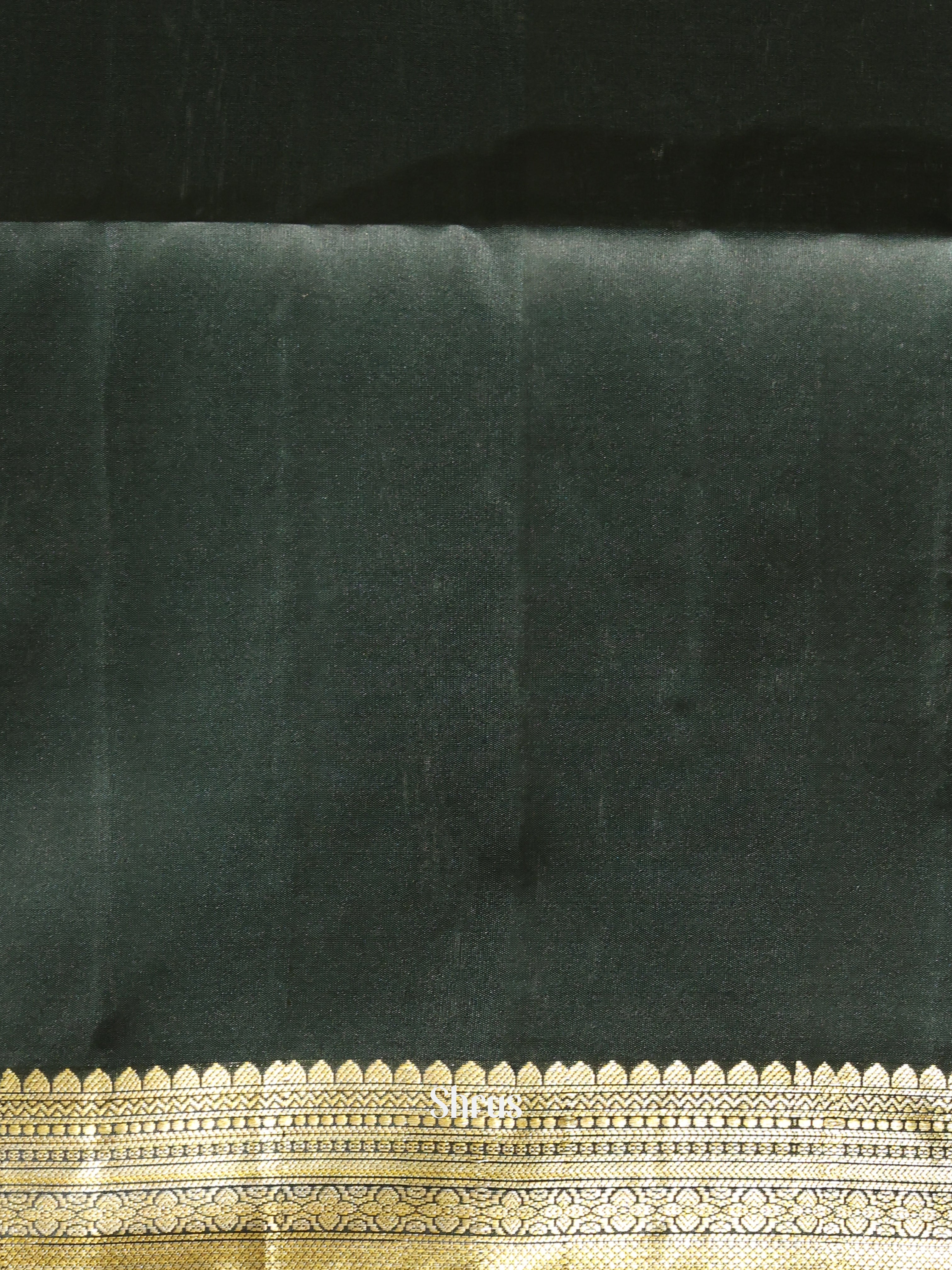 Black(Single Tone) - Soft Silk Saree-2