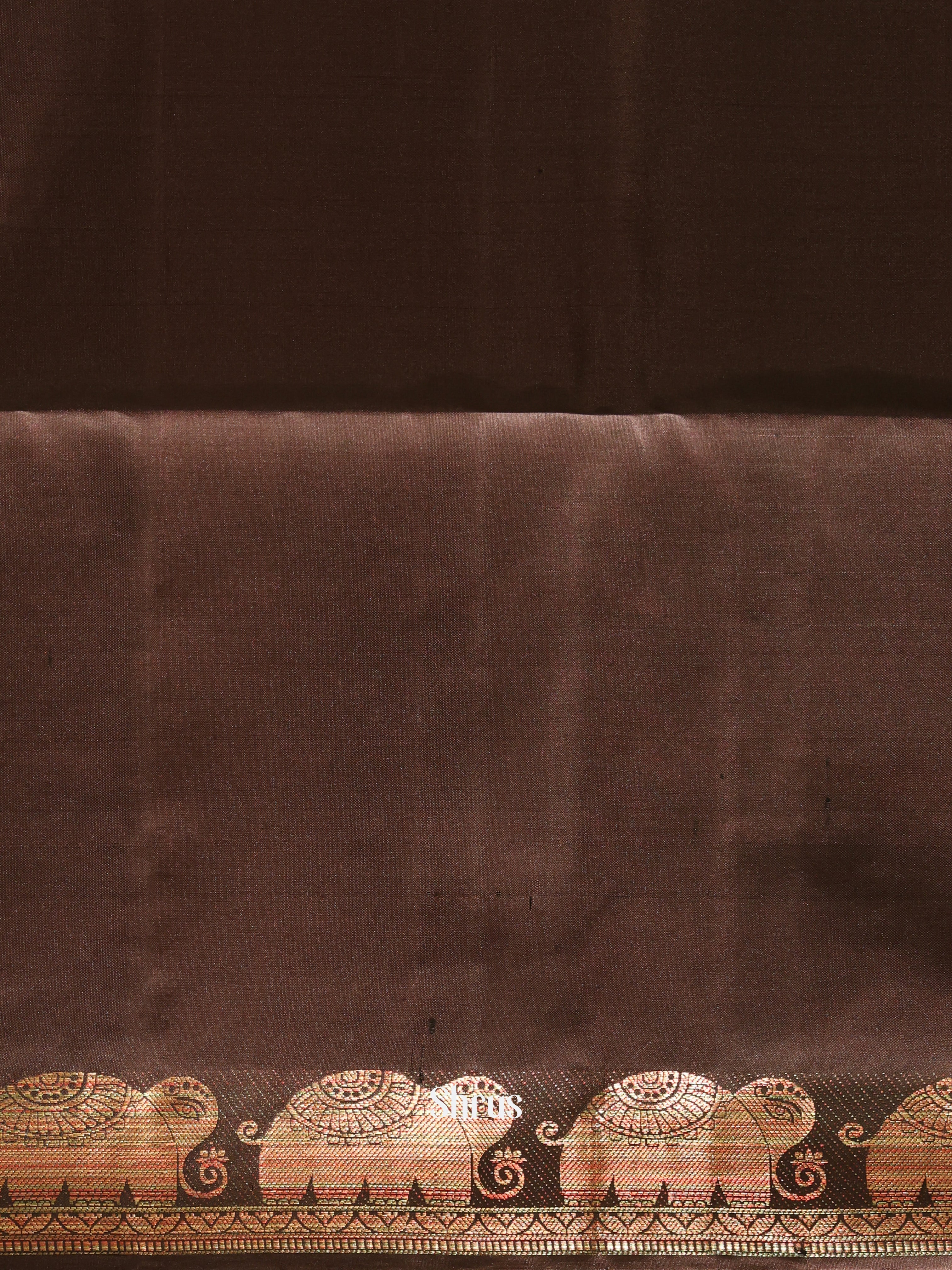 Brown(Single Tone) - Soft Silk Saree - Shop on Shrus.com