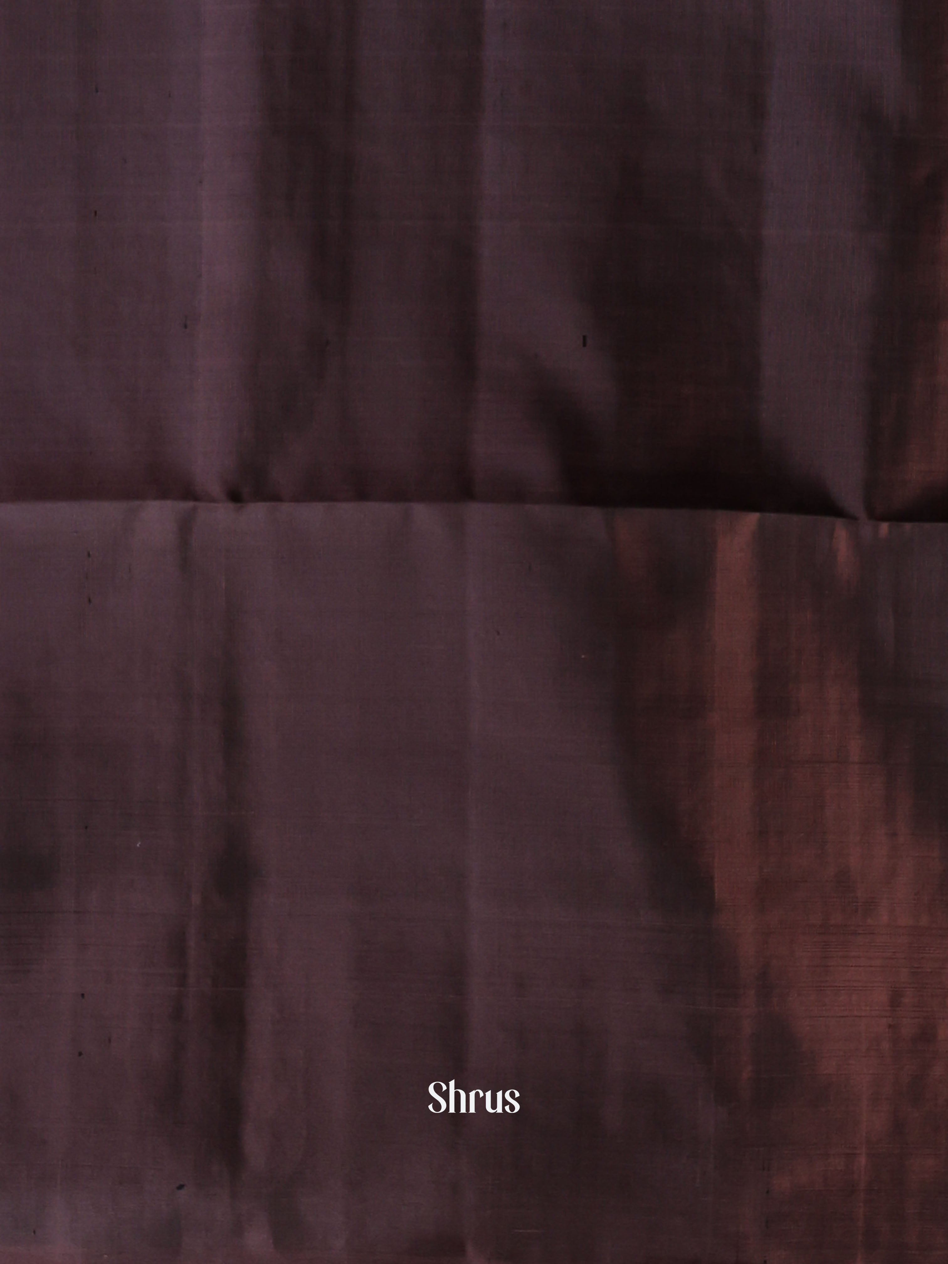 Cobalt Blue & Brown - Soft Silk Saree - Shop on Shrus.com