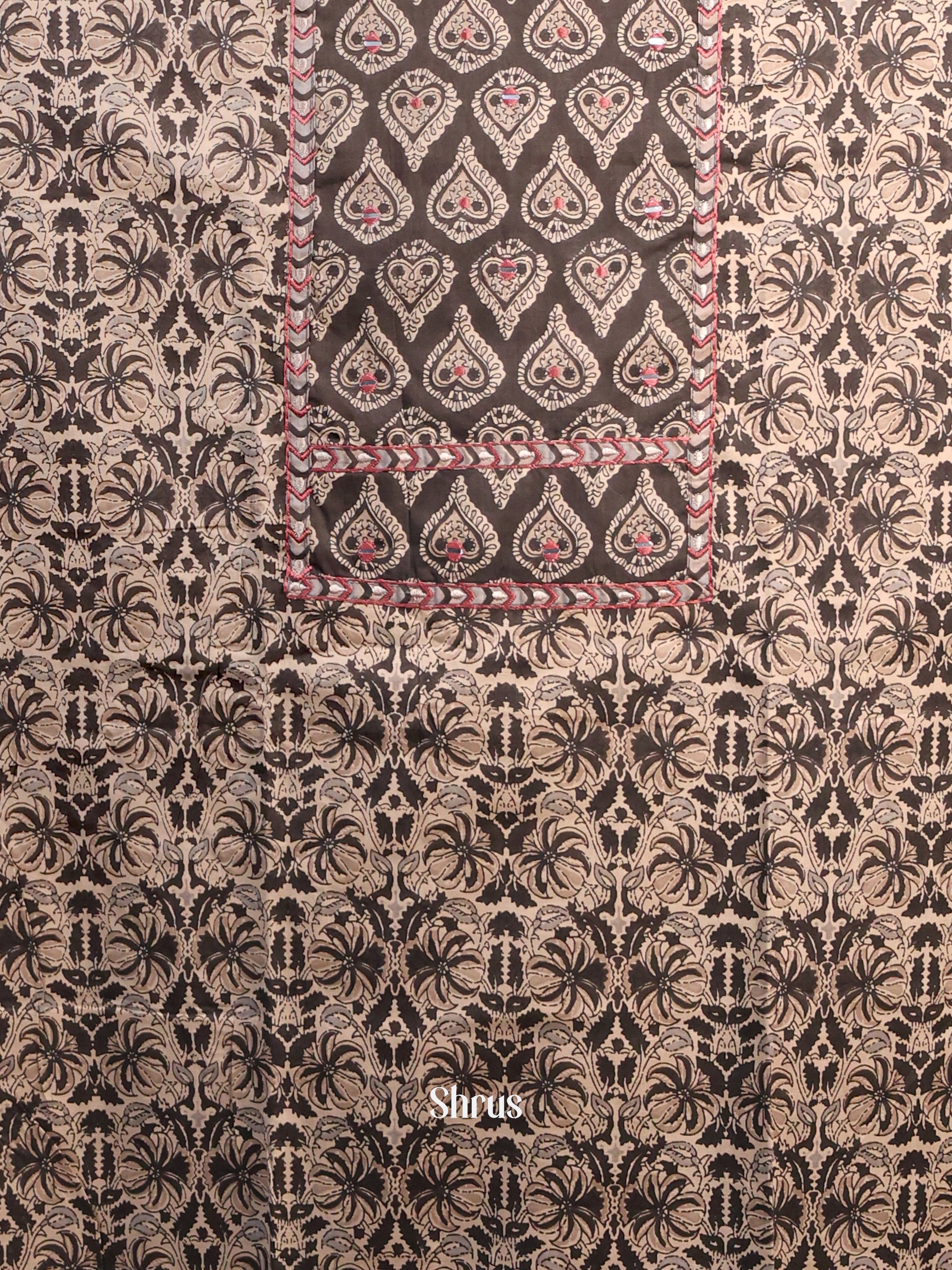 Brown - Cotton salwar - Shop on Shrus.com