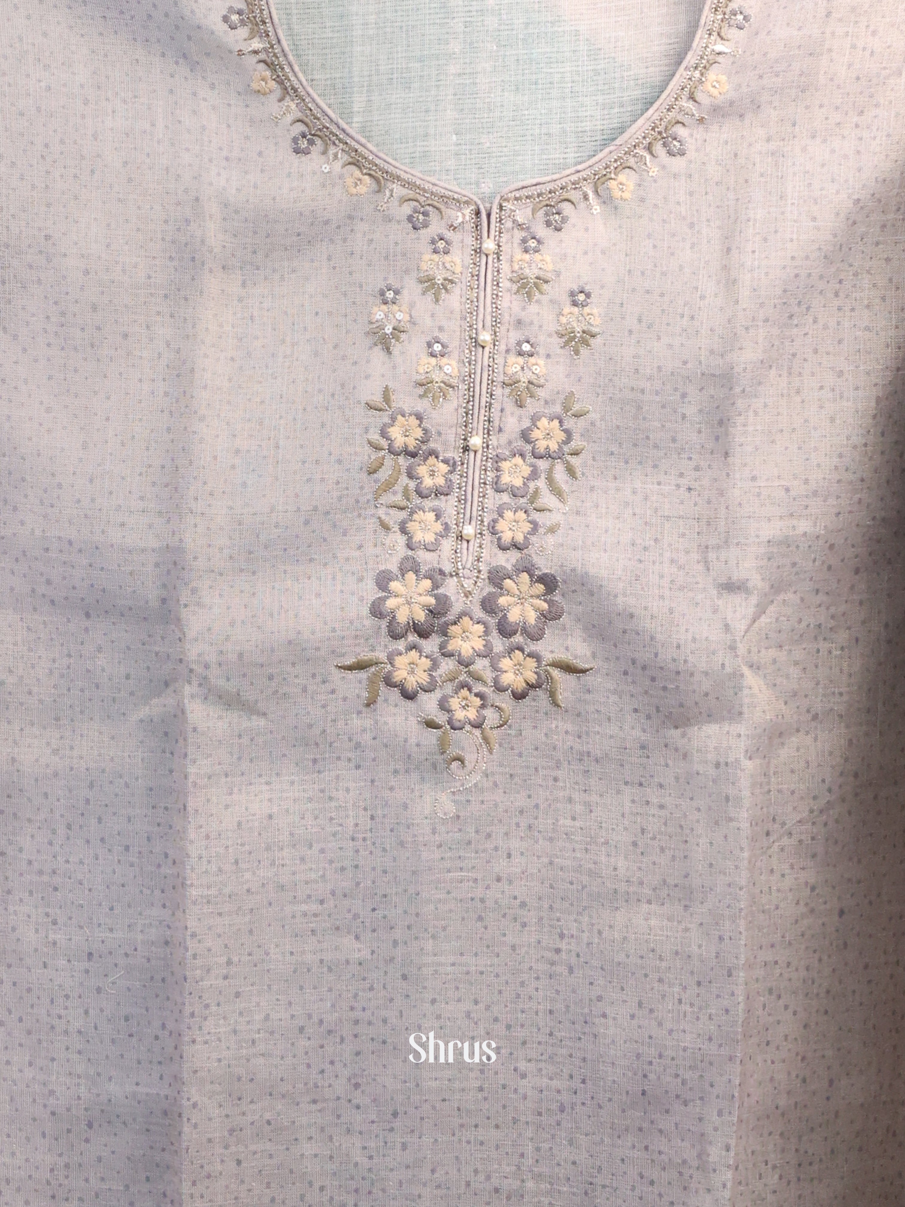 Grey - Cotton salwar - Shop on Shrus.com