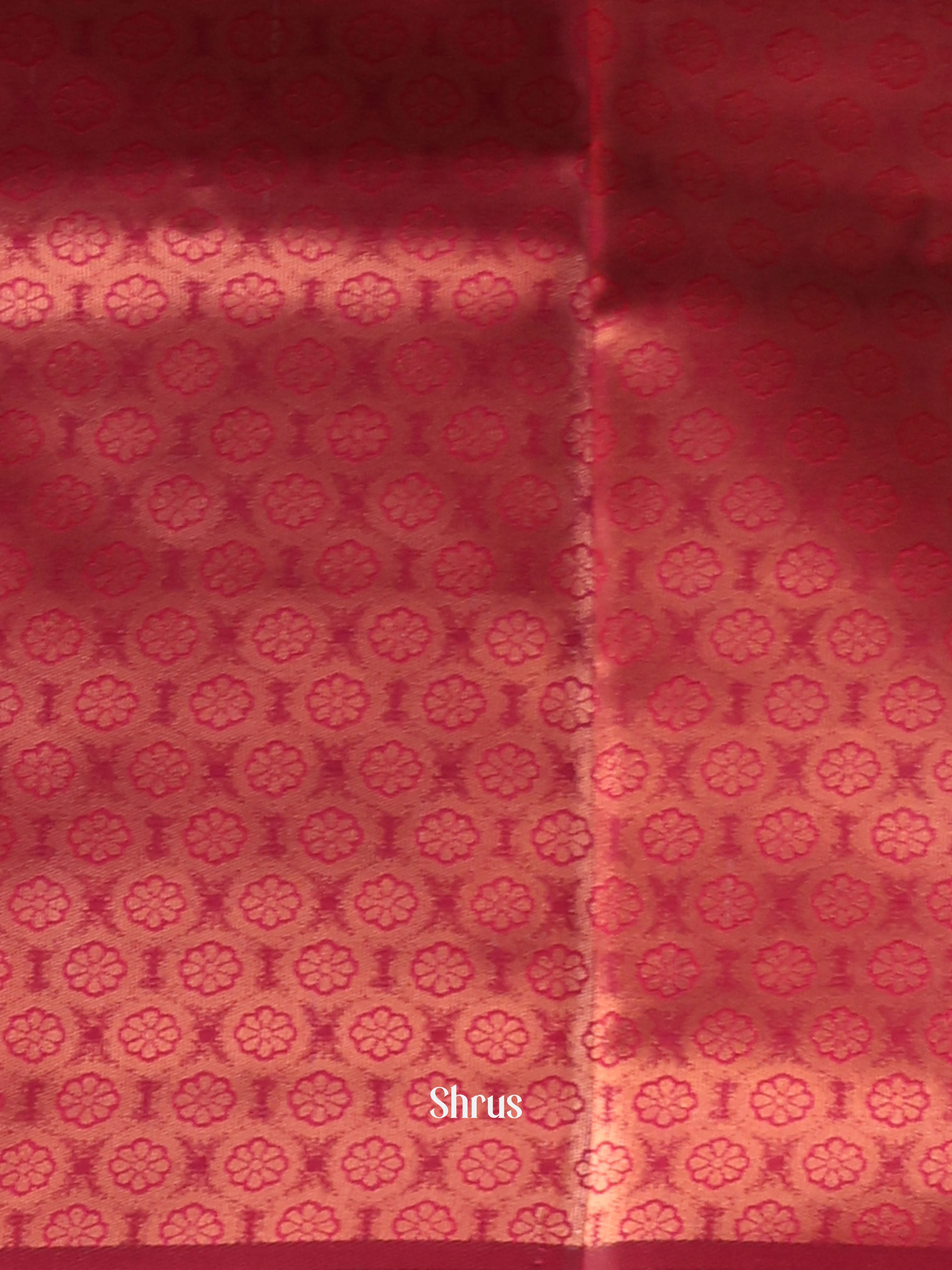 Beige & Maroon - Semi Arani Silk Saree - Shop on Shrus.com