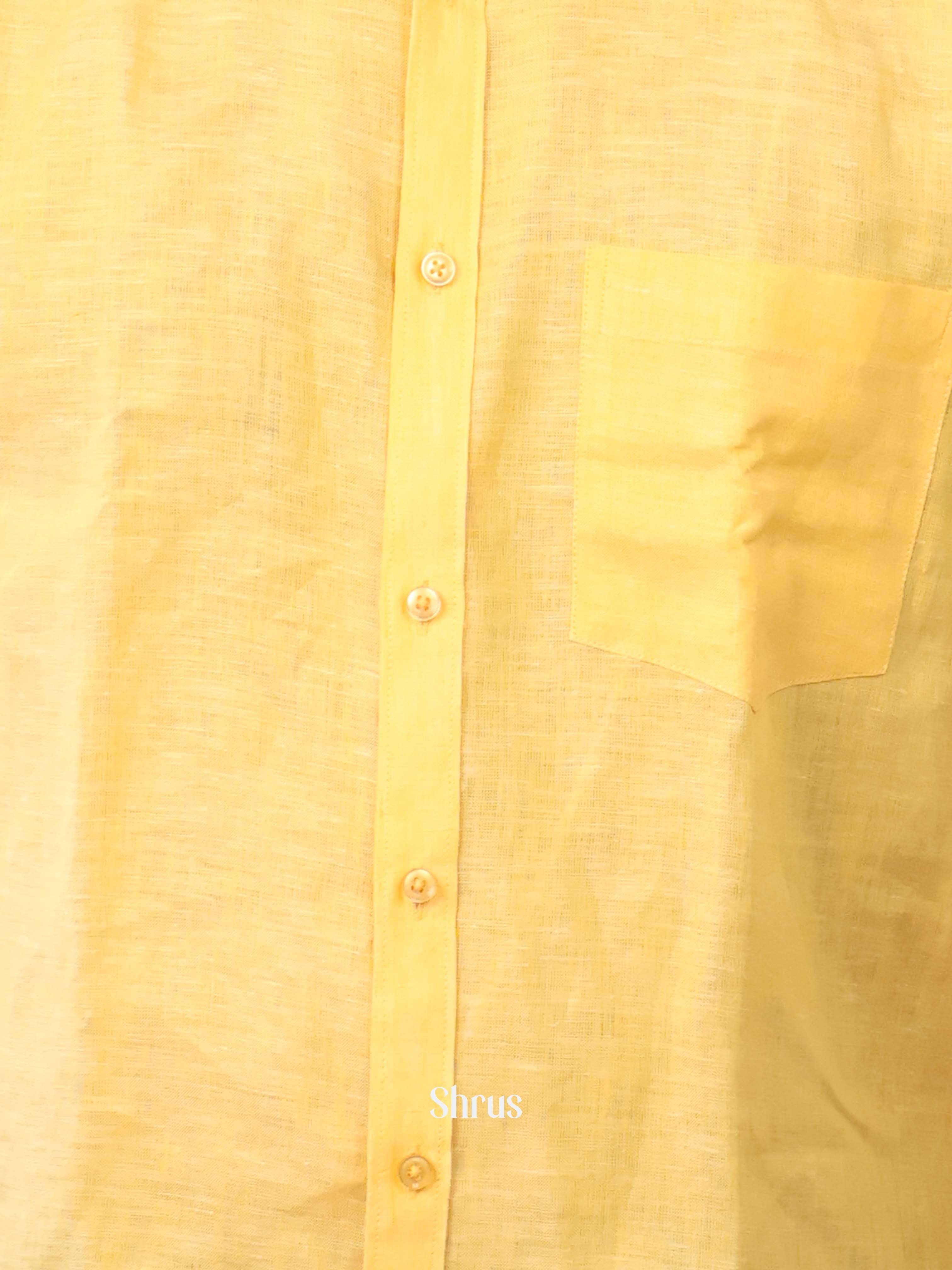 Yellow - Pure Linen Shirt - Shop on Shrus.com