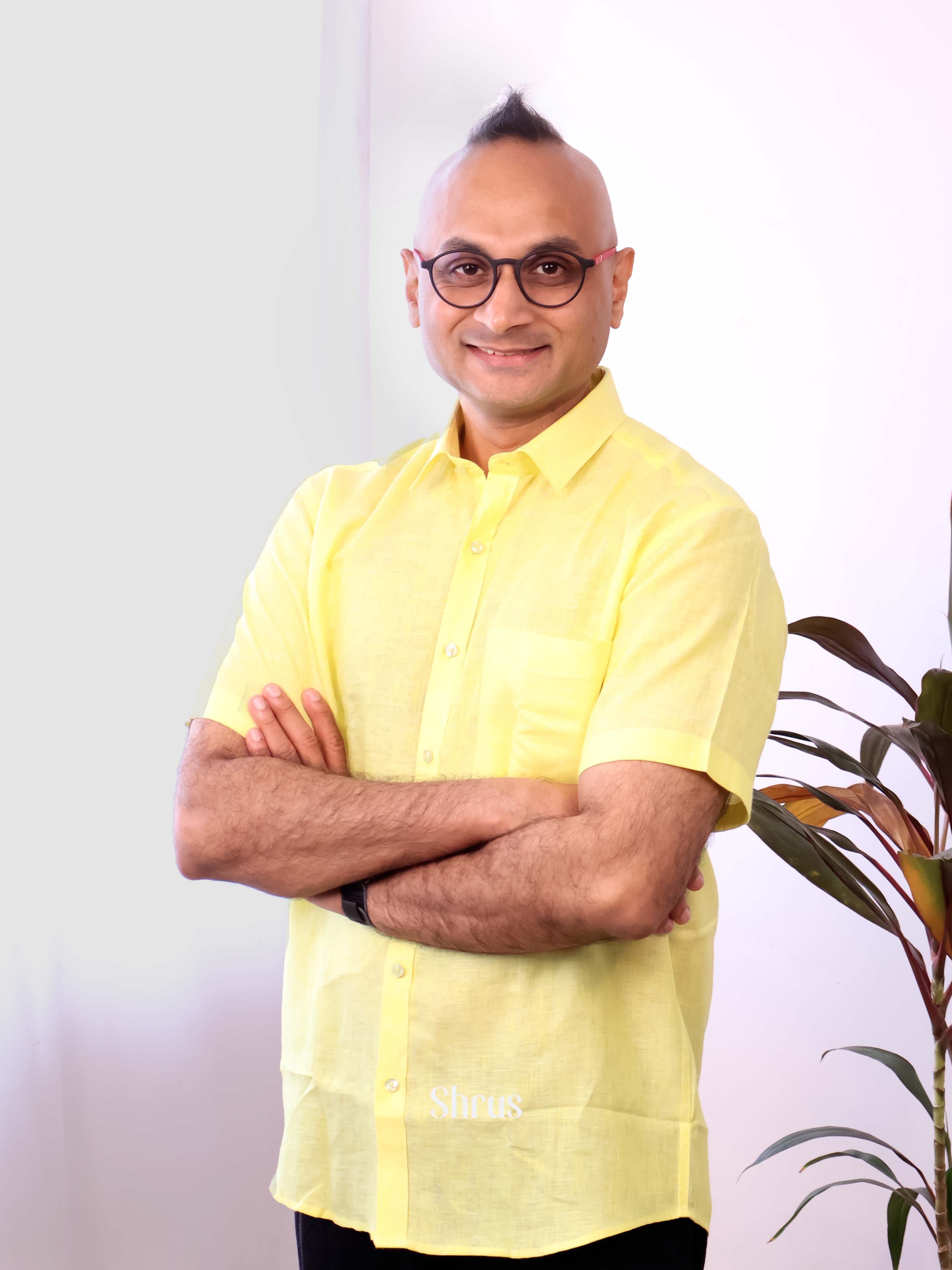 Yellow - Pure Linen Shirt - Shop on Shrus.com