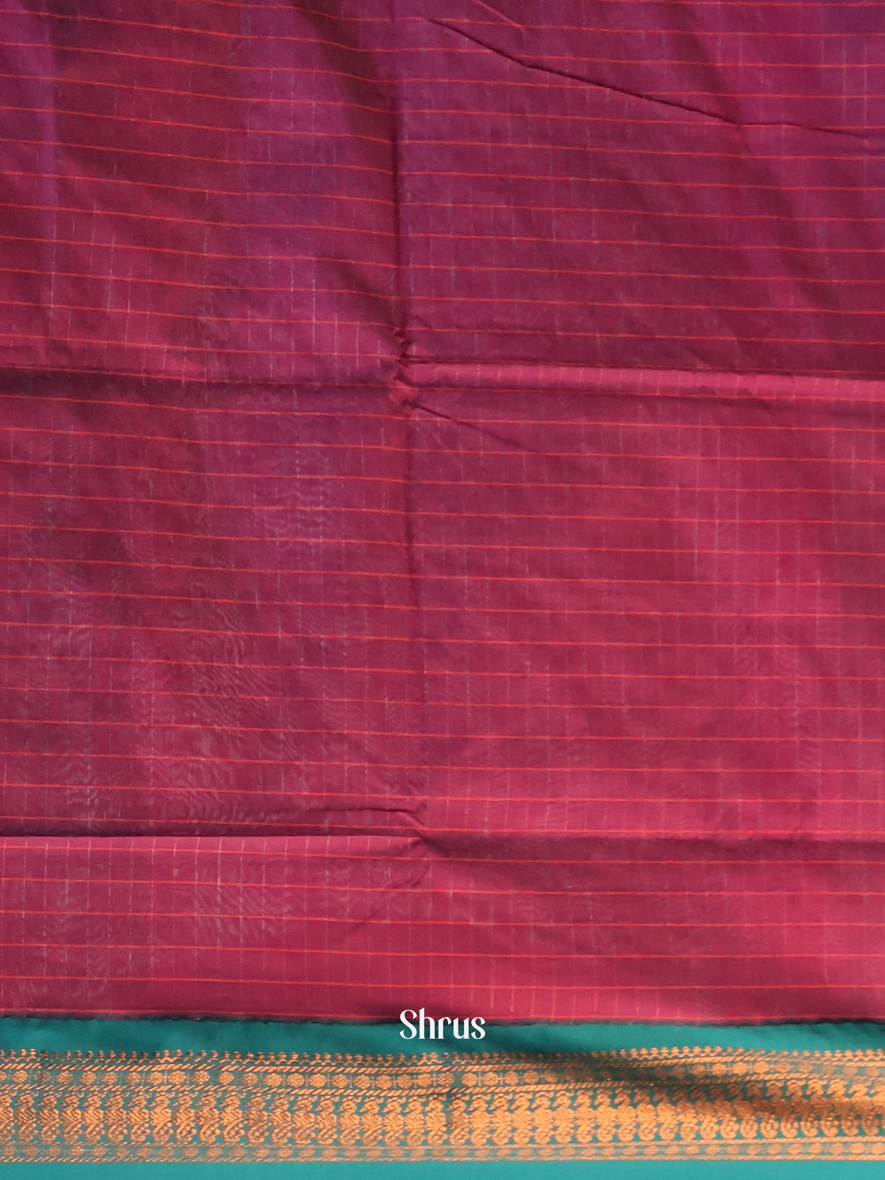 Purple & Blue - Kalyani Cotton Saree - Shop on Shrus.com