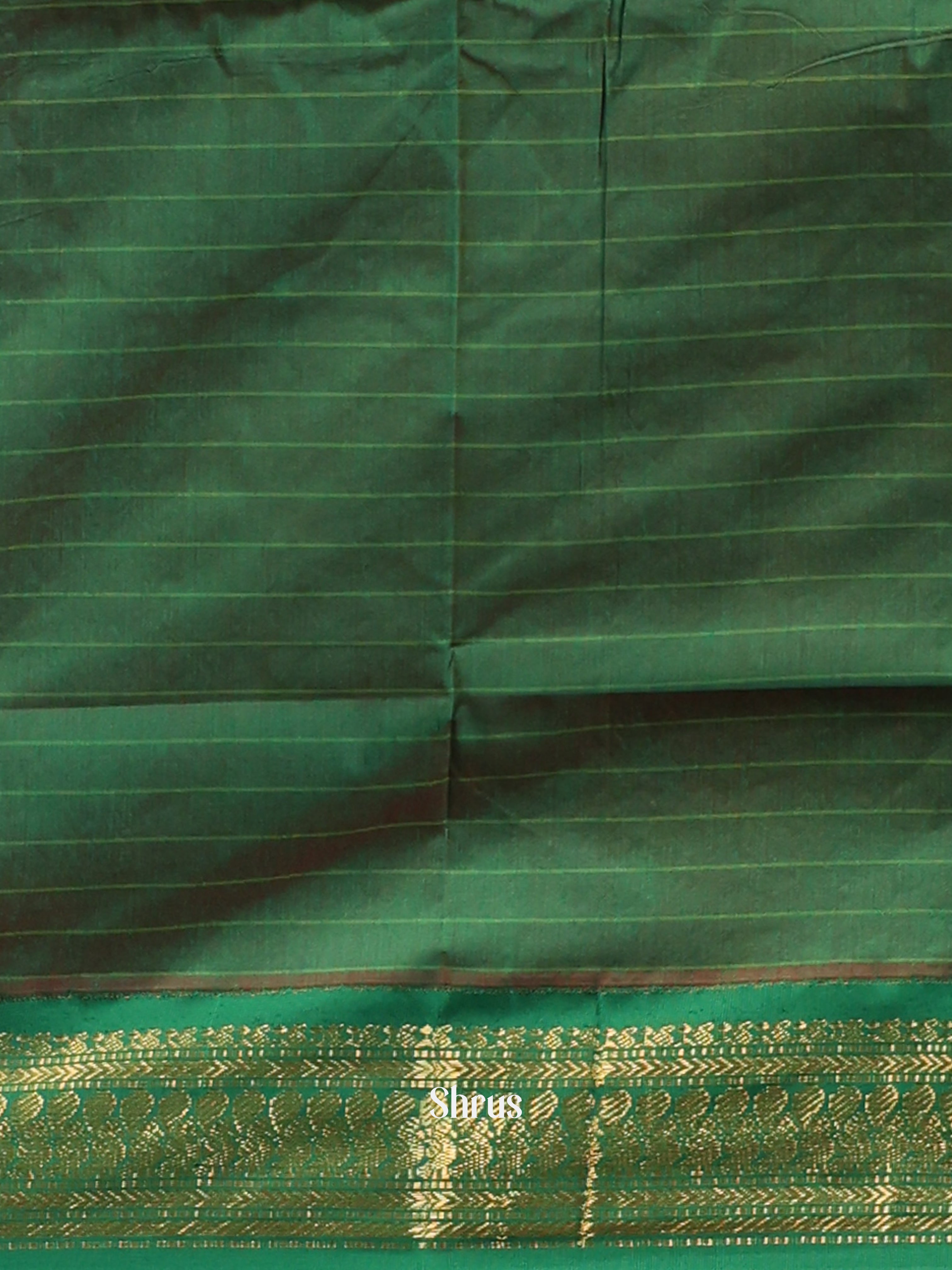 Orange & Green - Kalyani Cotton Saree - Shop on Shrus.com