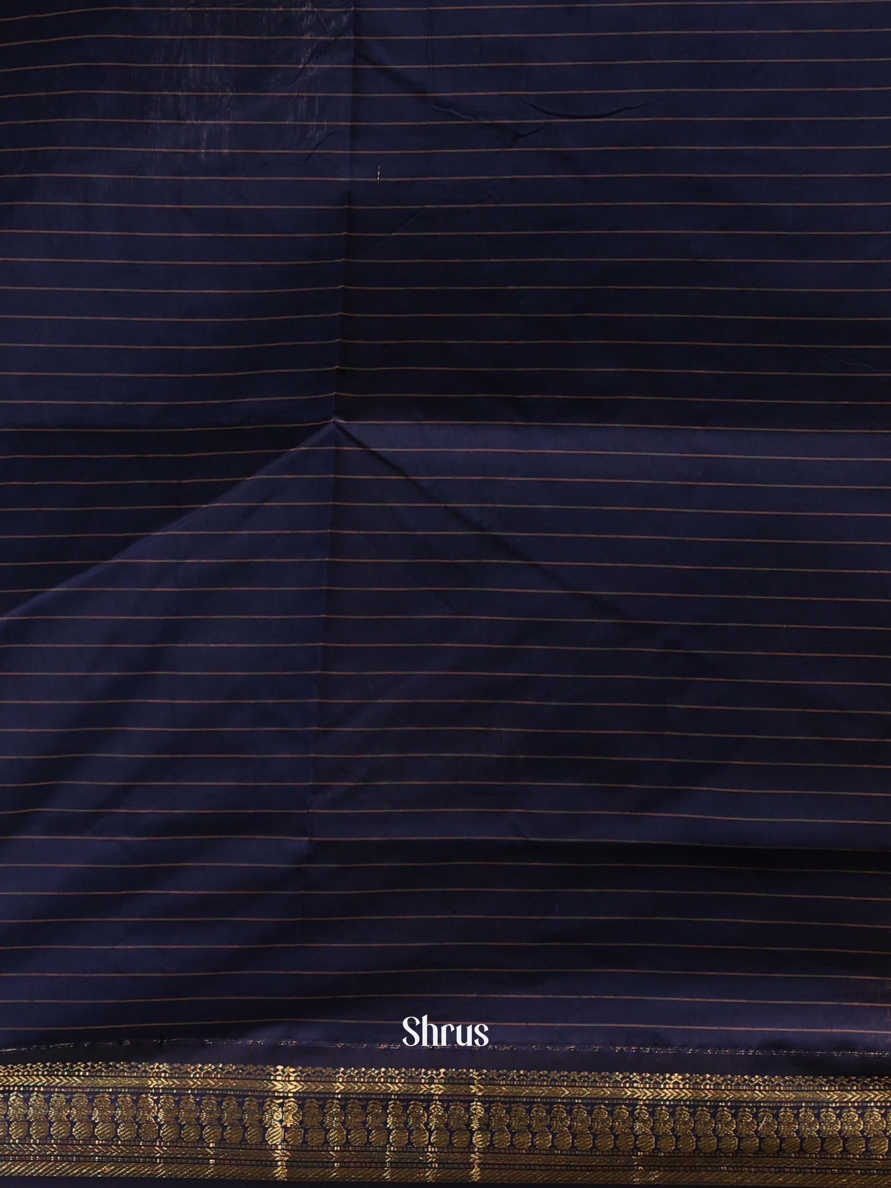 Brown & Blue - Kalyani Cotton Saree - Shop on Shrus.com