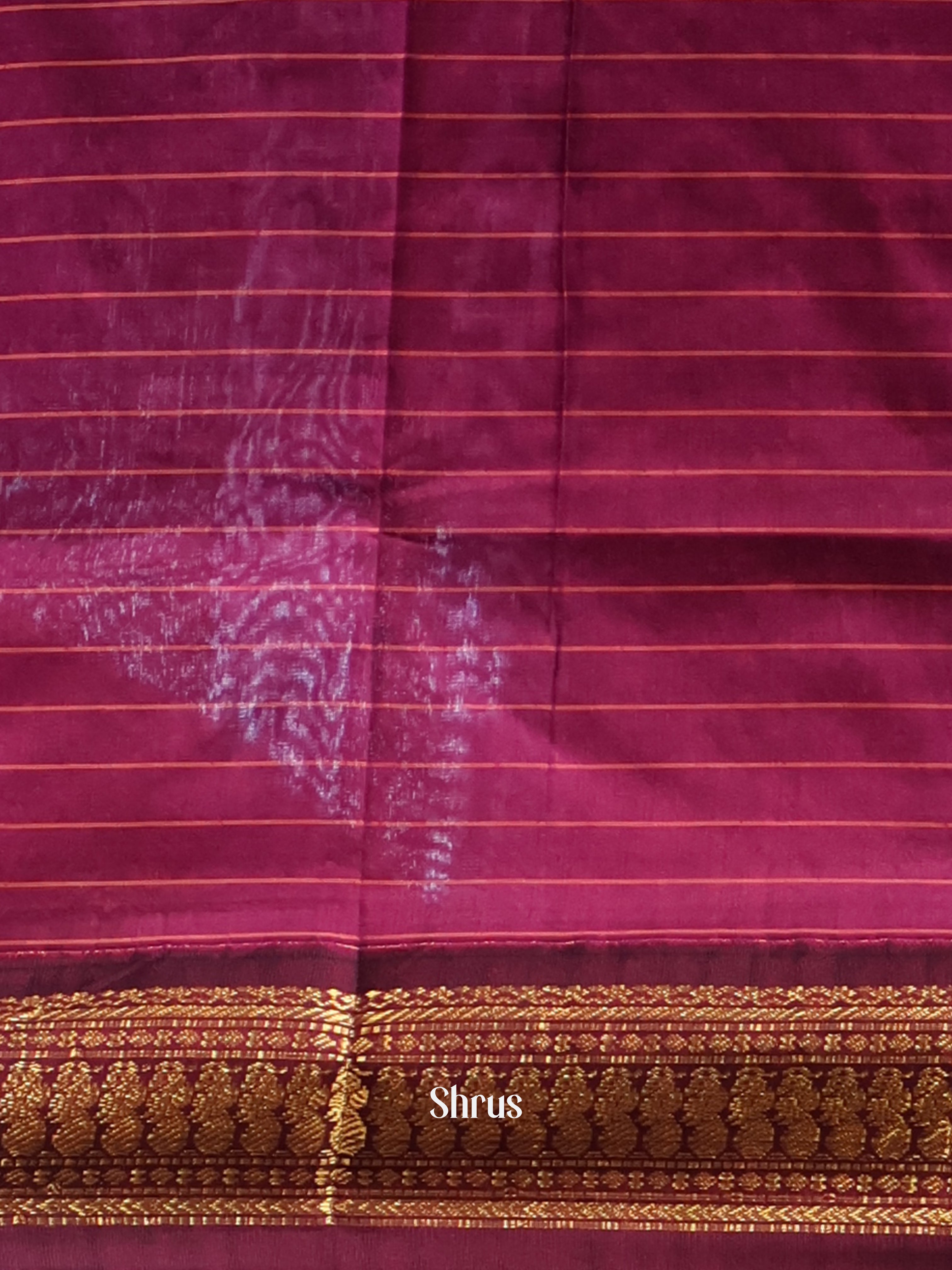 Light lavender & Purple - Kalyani Cotton Saree - Shop on Shrus.com
