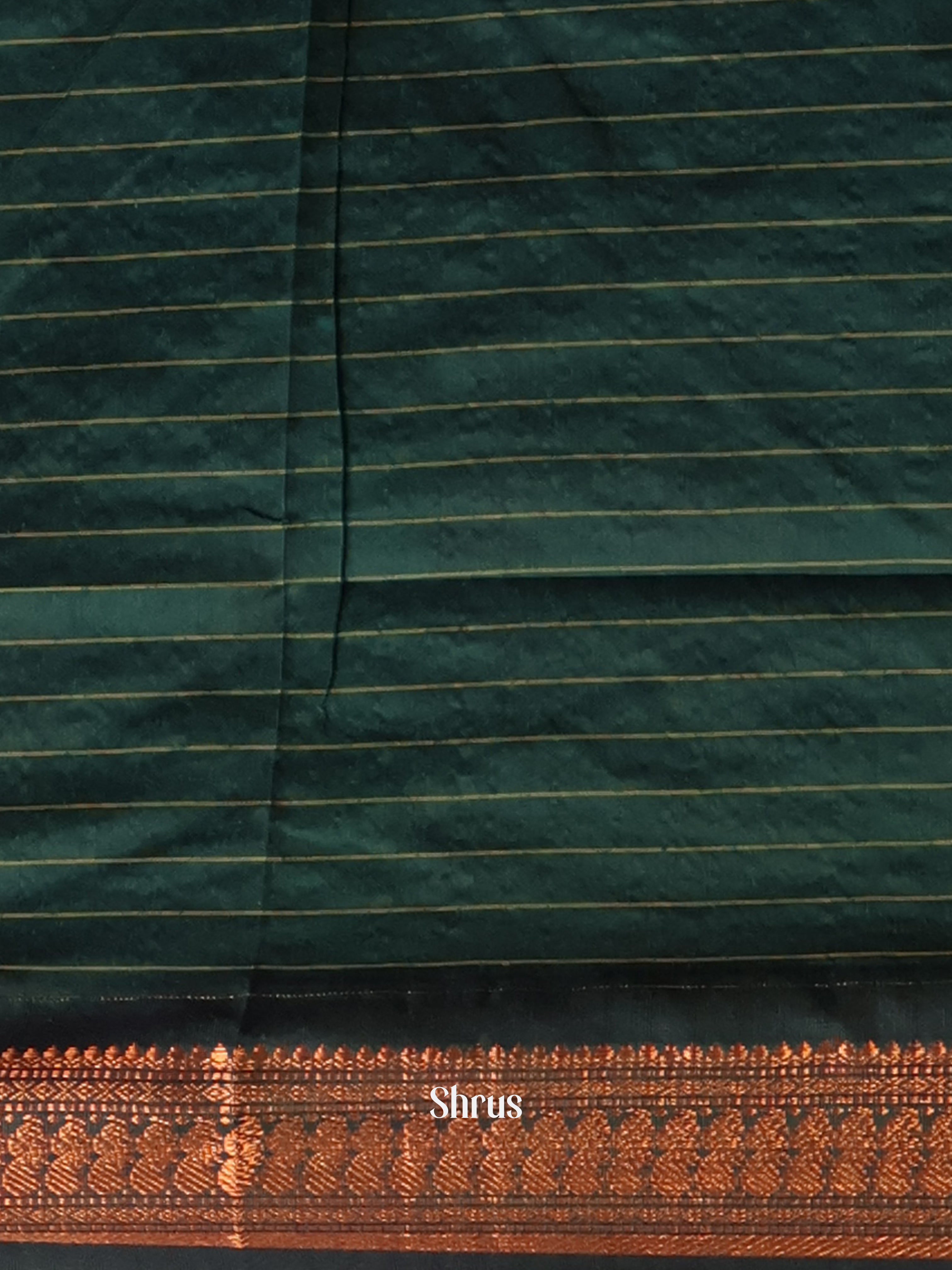 Orange & Green - Kalyani Cotton Saree - Shop on Shrus.com